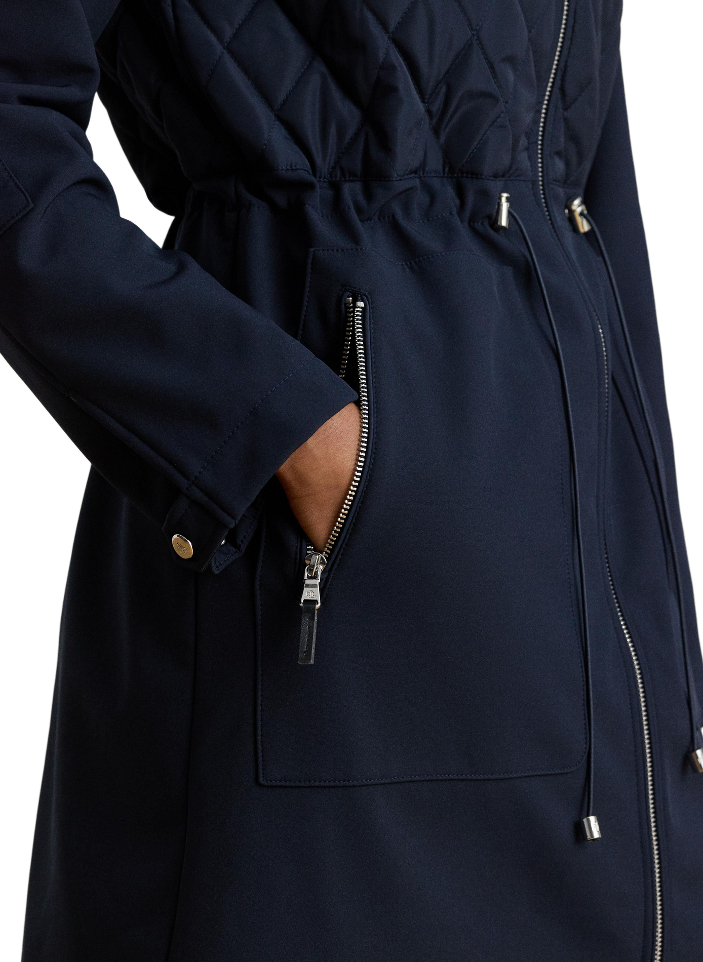 Quilted Hooded Parka LAUREN Blue