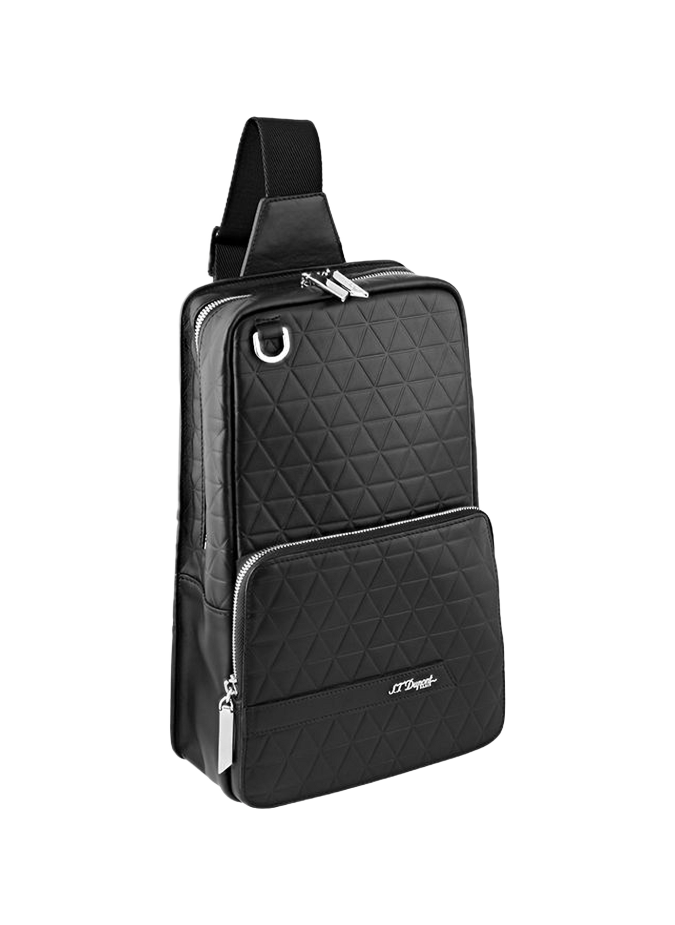 Umhängetasche Sling Firehead aus Leder S.T. DUPONT Schwarz
