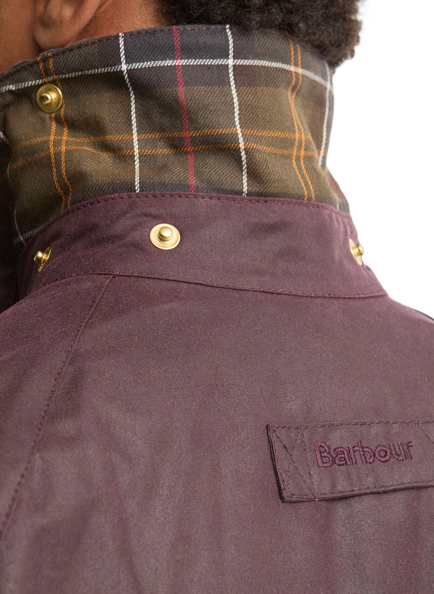 Wachsjacke Icons Beaufort aus Baumwolle BARBOUR Rot