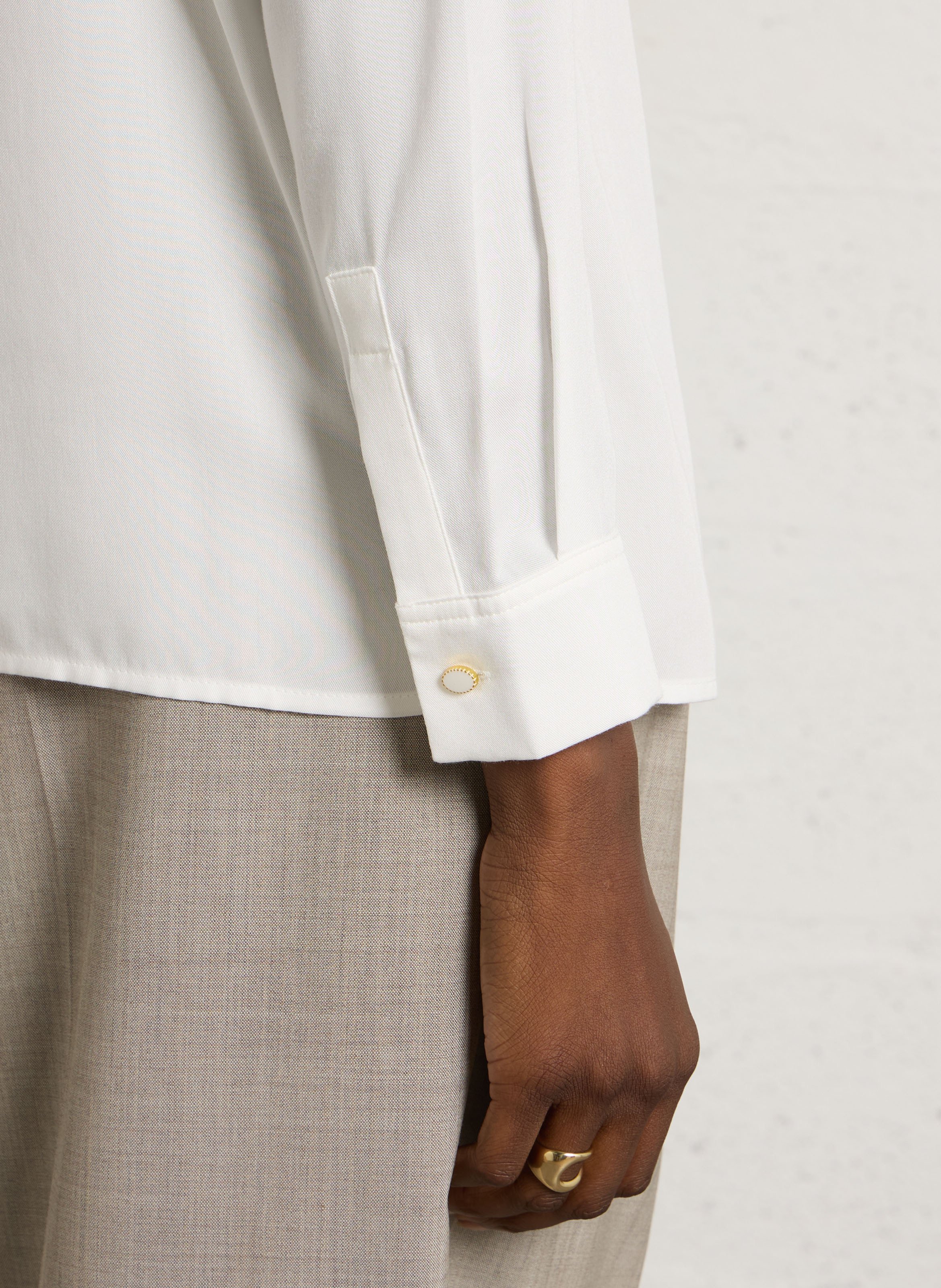 Chemise droite col classique matheo MAISON 123 Blanc