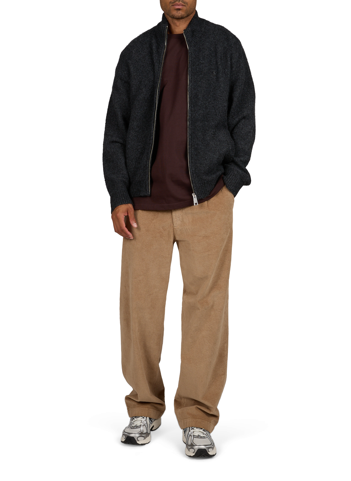 Curtis zip-up sweater jacket CARHARTT WIP Black