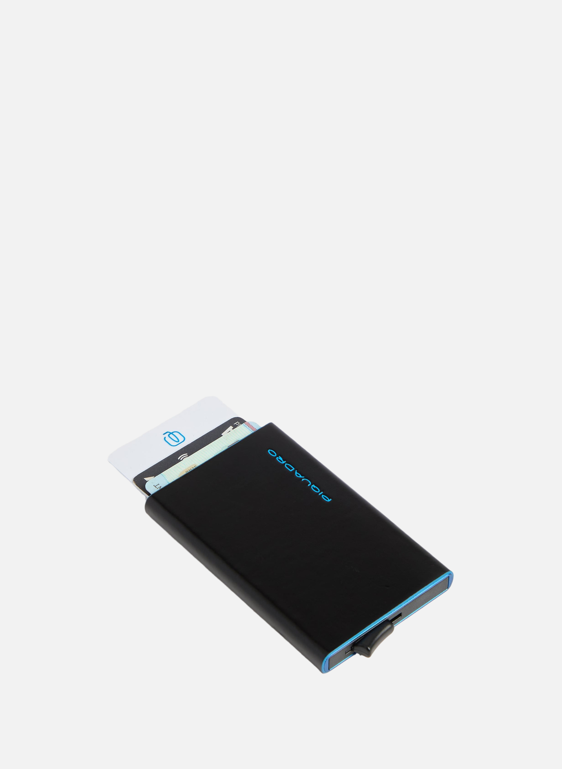 Porte-cartes pop-up automatique PIQUADRO Noir