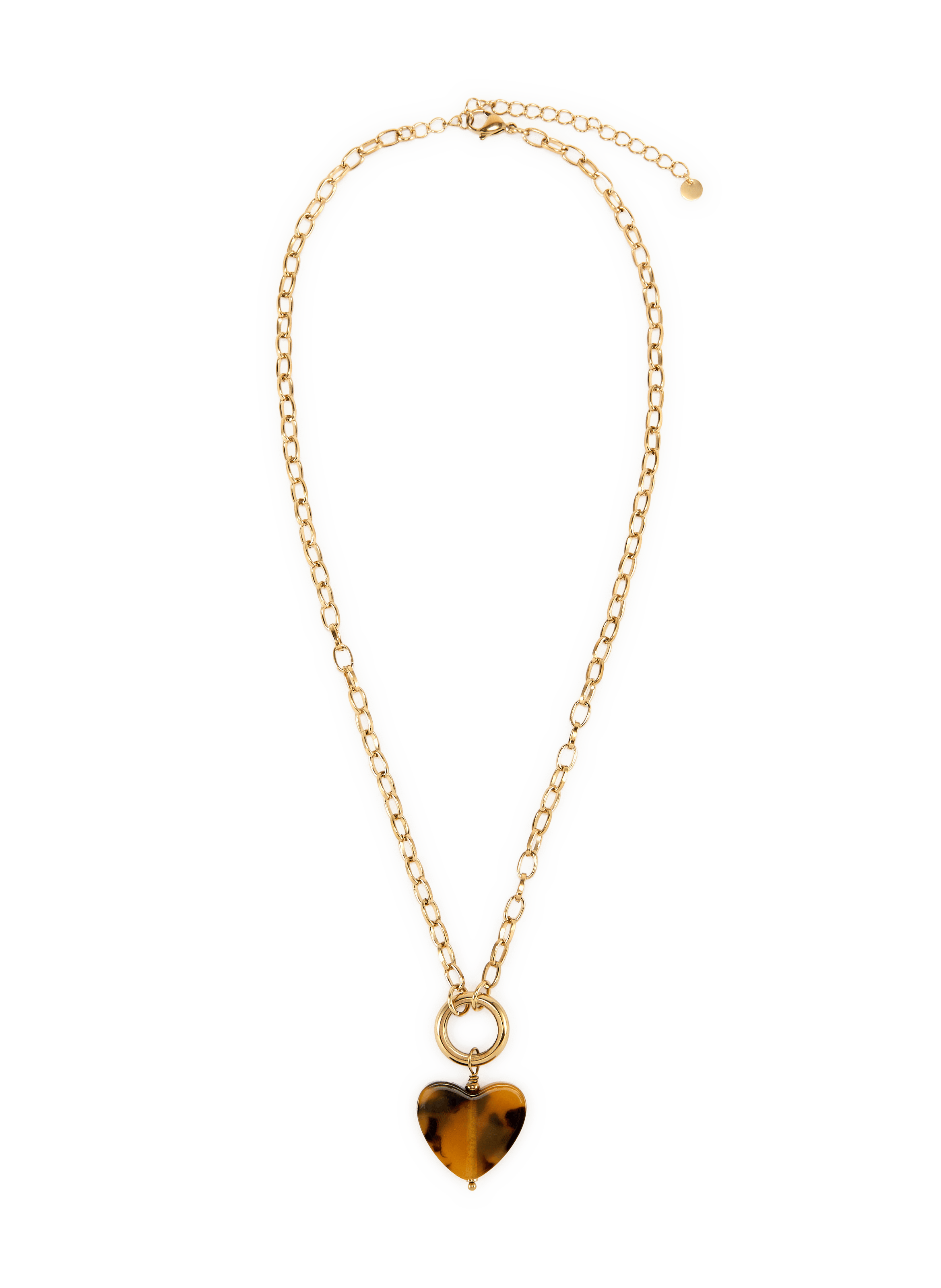 Heart pendant necklace AU PRINTEMPS PARIS Golden