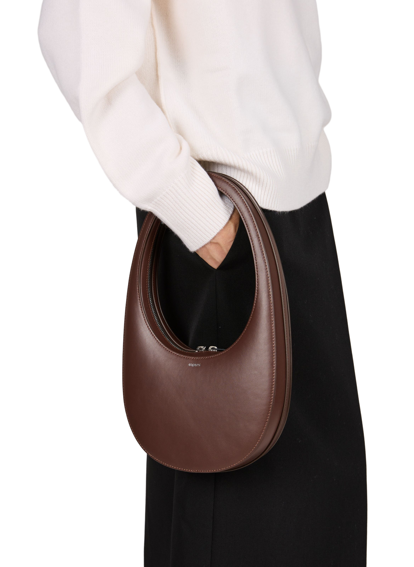 Bolso de mano Swipe de cuero COPERNI Marrón
