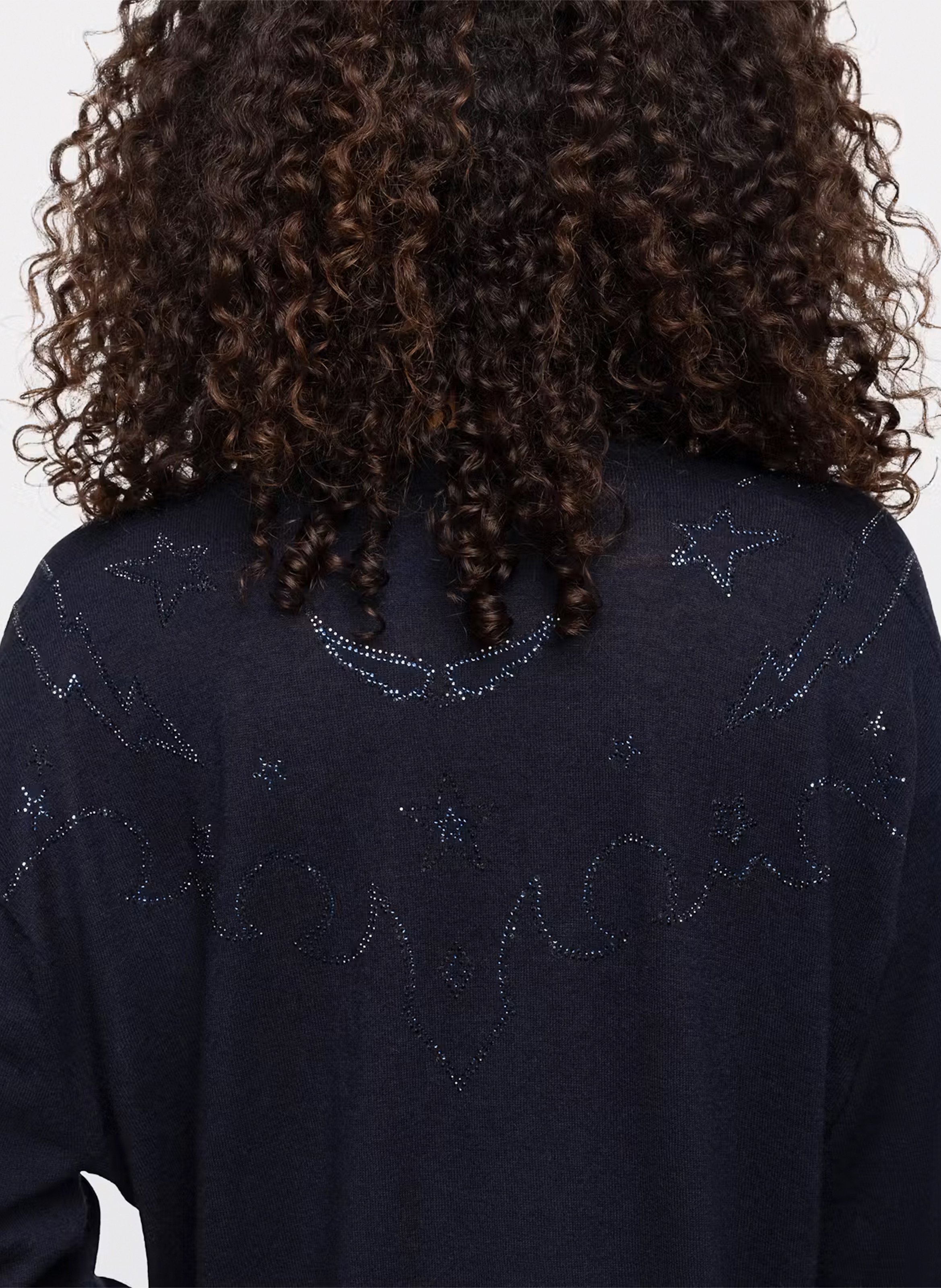 Pull ample à col v en cachemire swyny ZADIG&VOLTAIRE Bleu