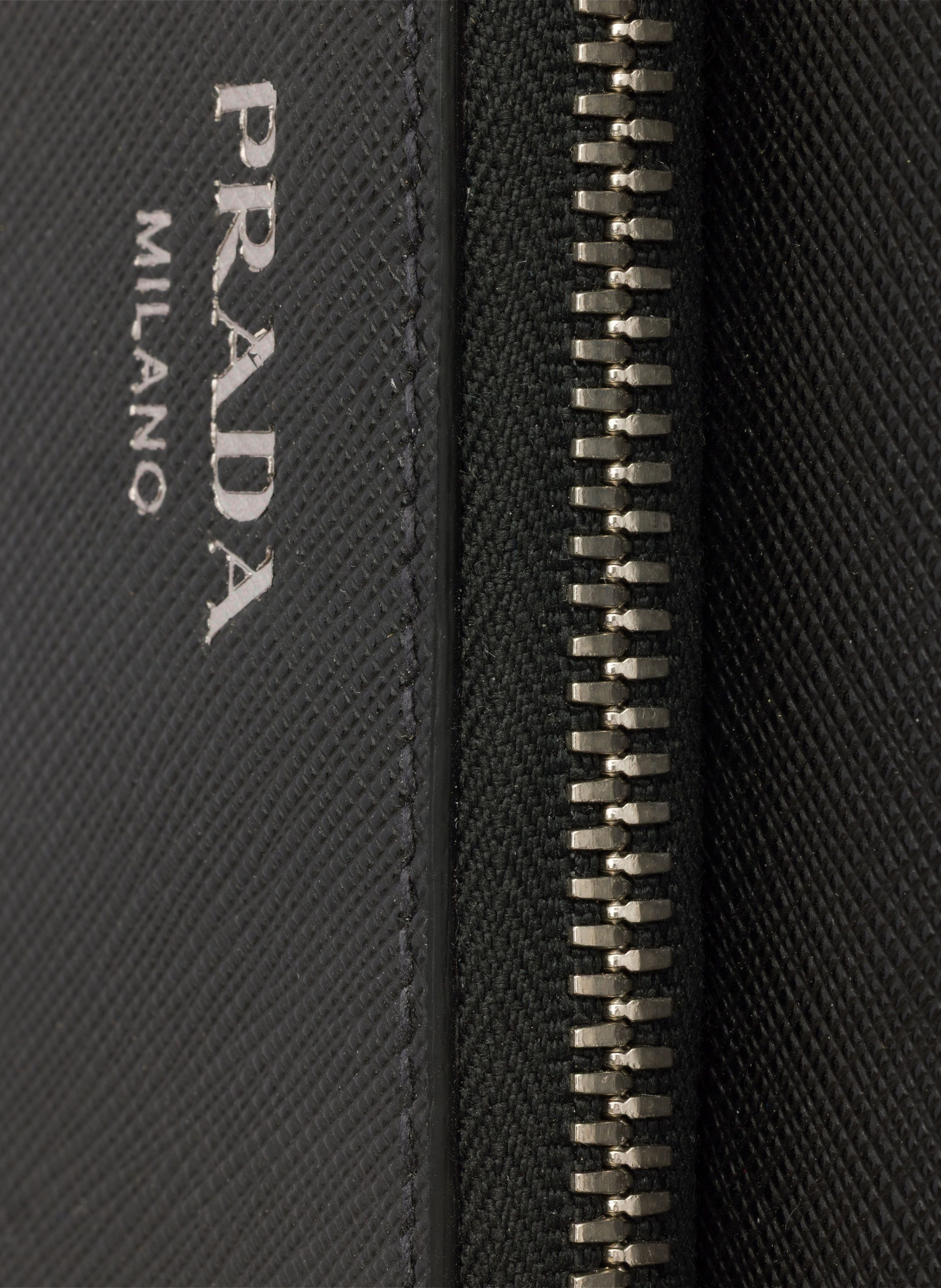 Sac porté épaule en cuir saffiano PRADA Noir