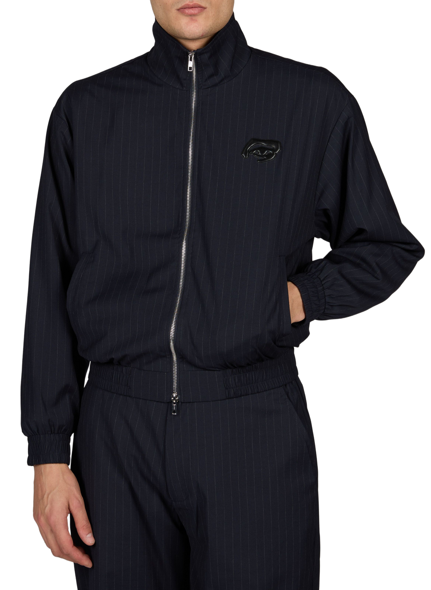 Straight striped jacket KIDSUPER White