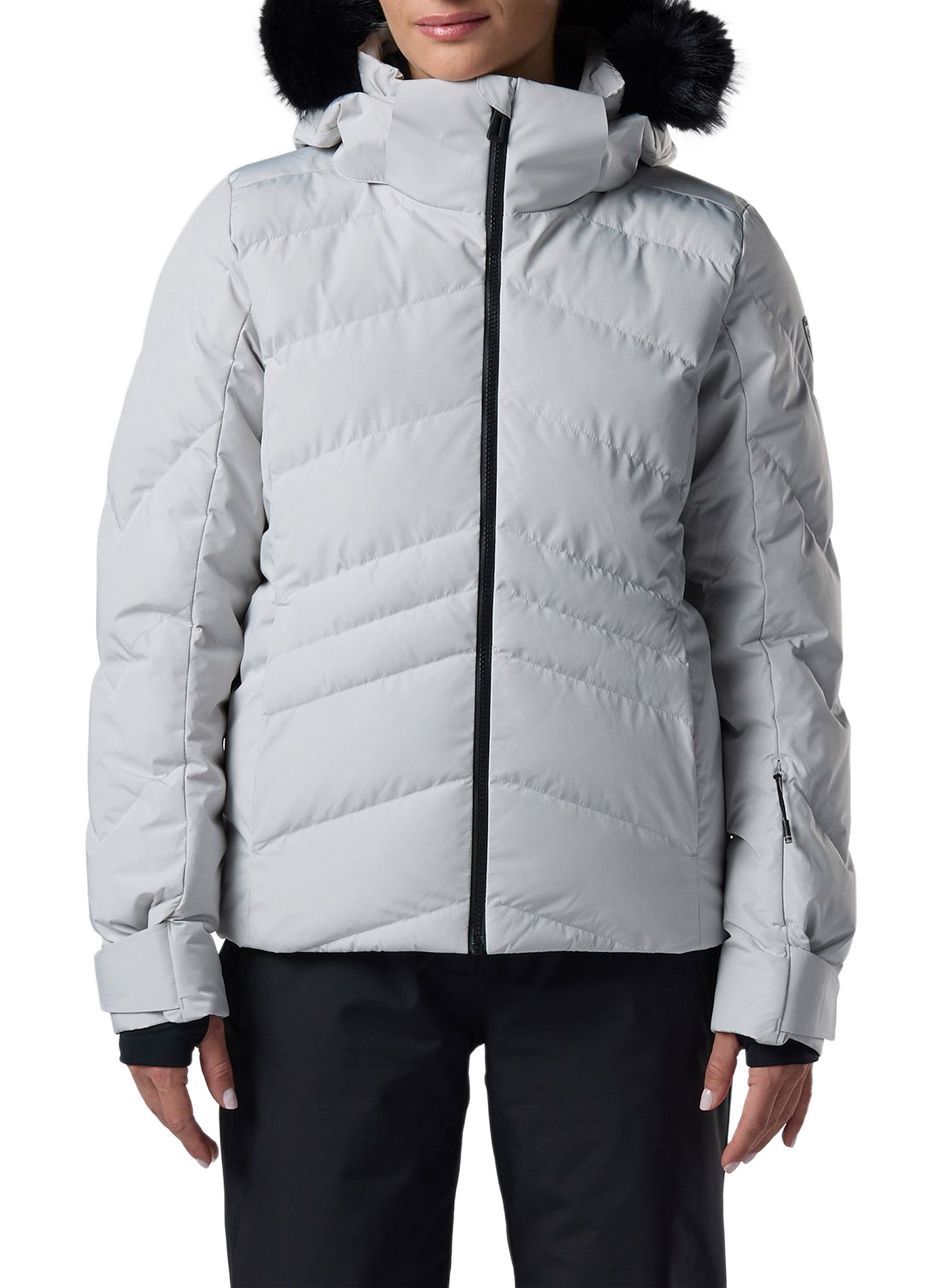 Veste de ski Staci droite col montant ROSSIGNOL Gris