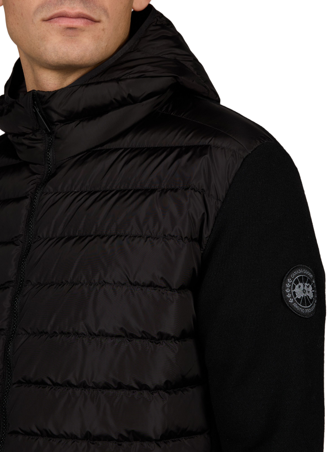 HYBRIDGE quilted wool jacket CANADA GOOSE Black