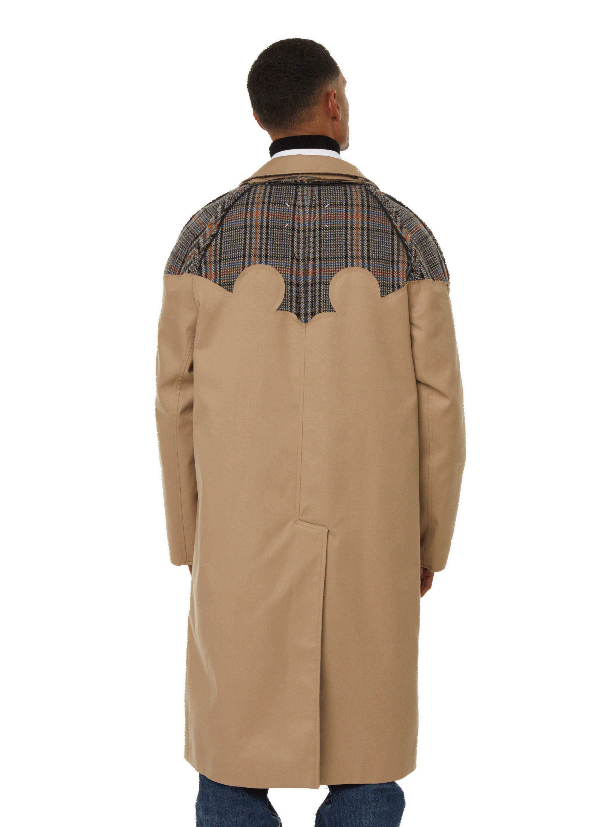 Bi-material trench coat  MAISON MARGIELA Beige