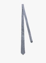 Cravate à imprimé floral en soie  | AU PRINTEMPS PARIS