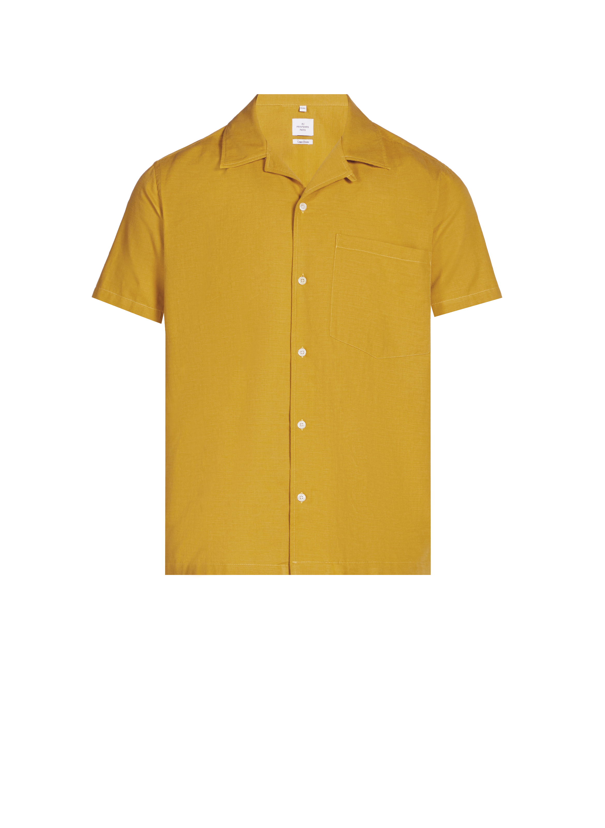 Chemise en coton AU PRINTEMPS PARIS Jaune