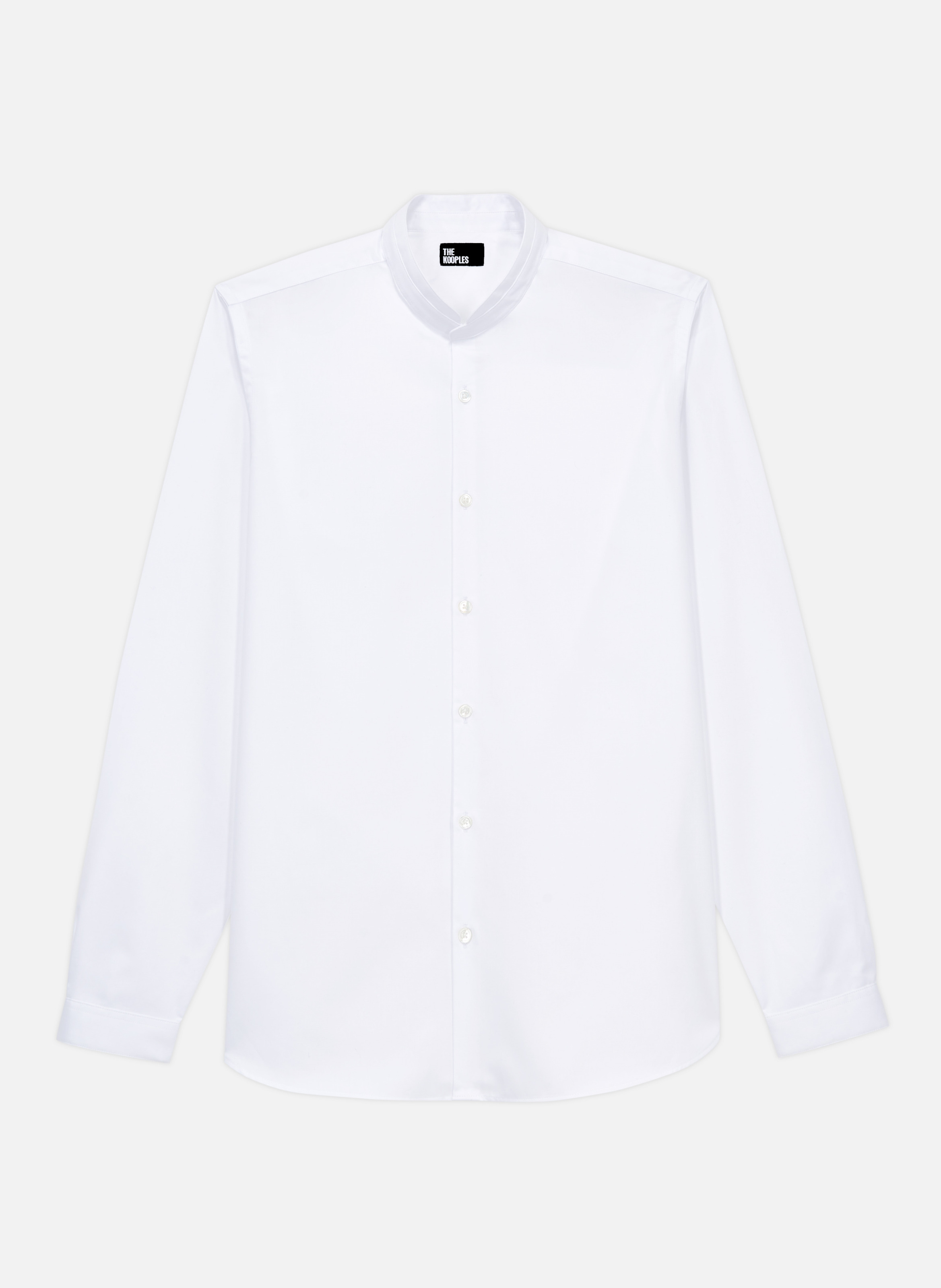 Chemise en coton col officier THE KOOPLES Blanc