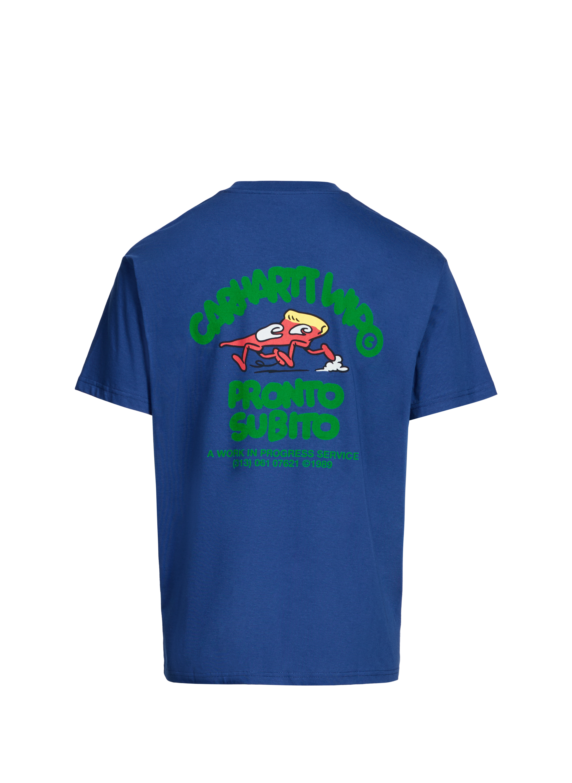 Biker-style cotton t-shirt CARHARTT WIP Blue