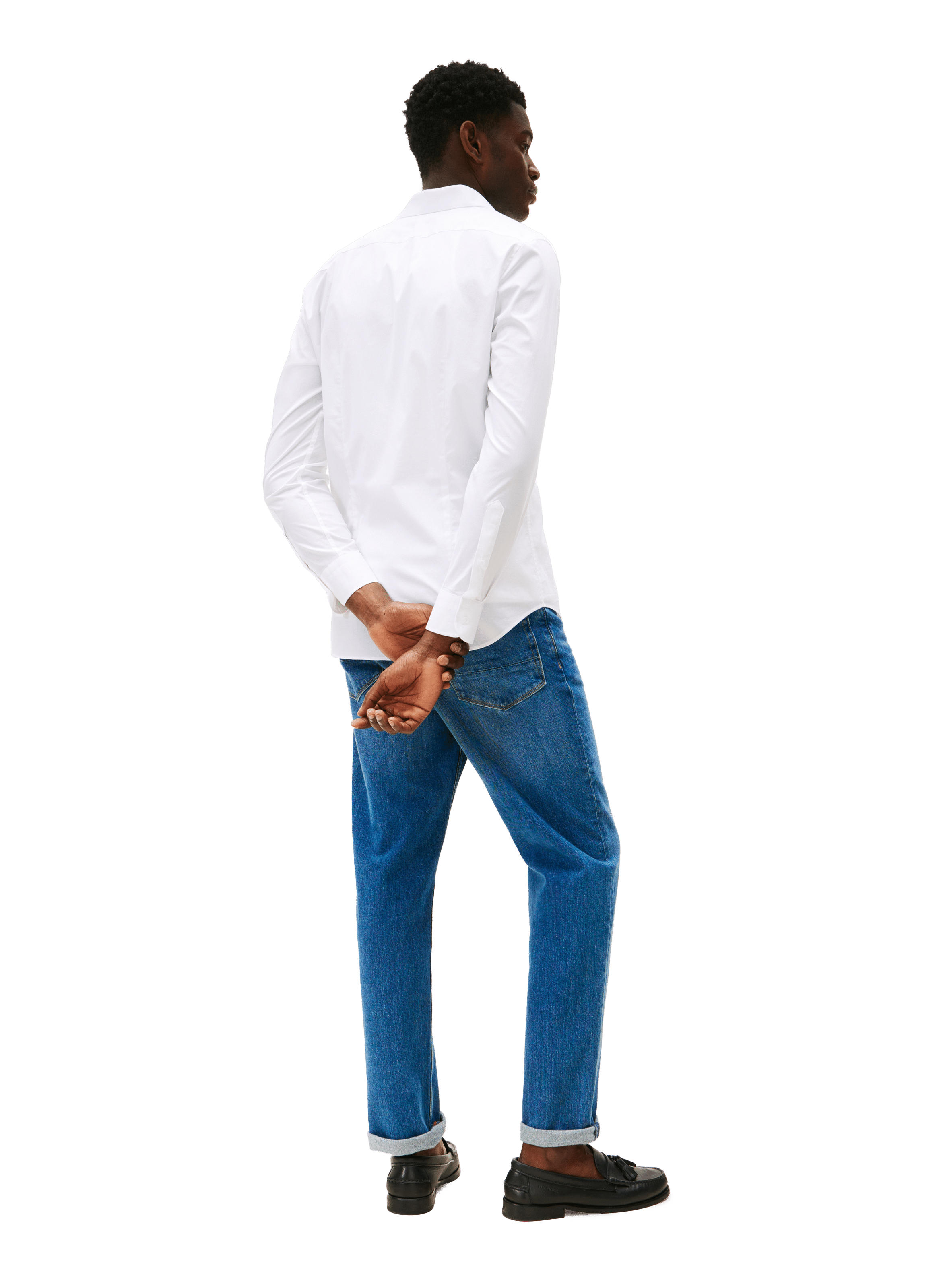 Fitted cotton shirt TOMMY HILFIGER White