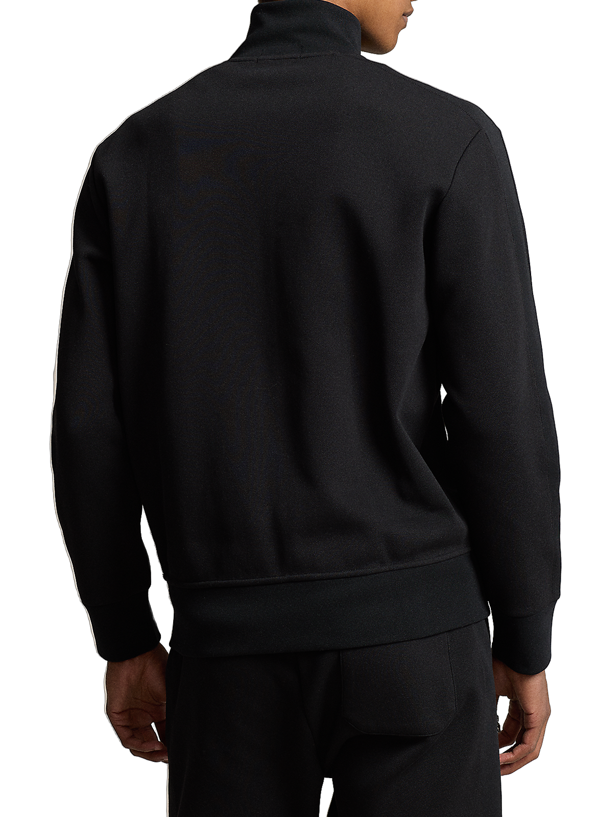 Straight high-neck cotton blend vest POLO RALPH LAUREN Black