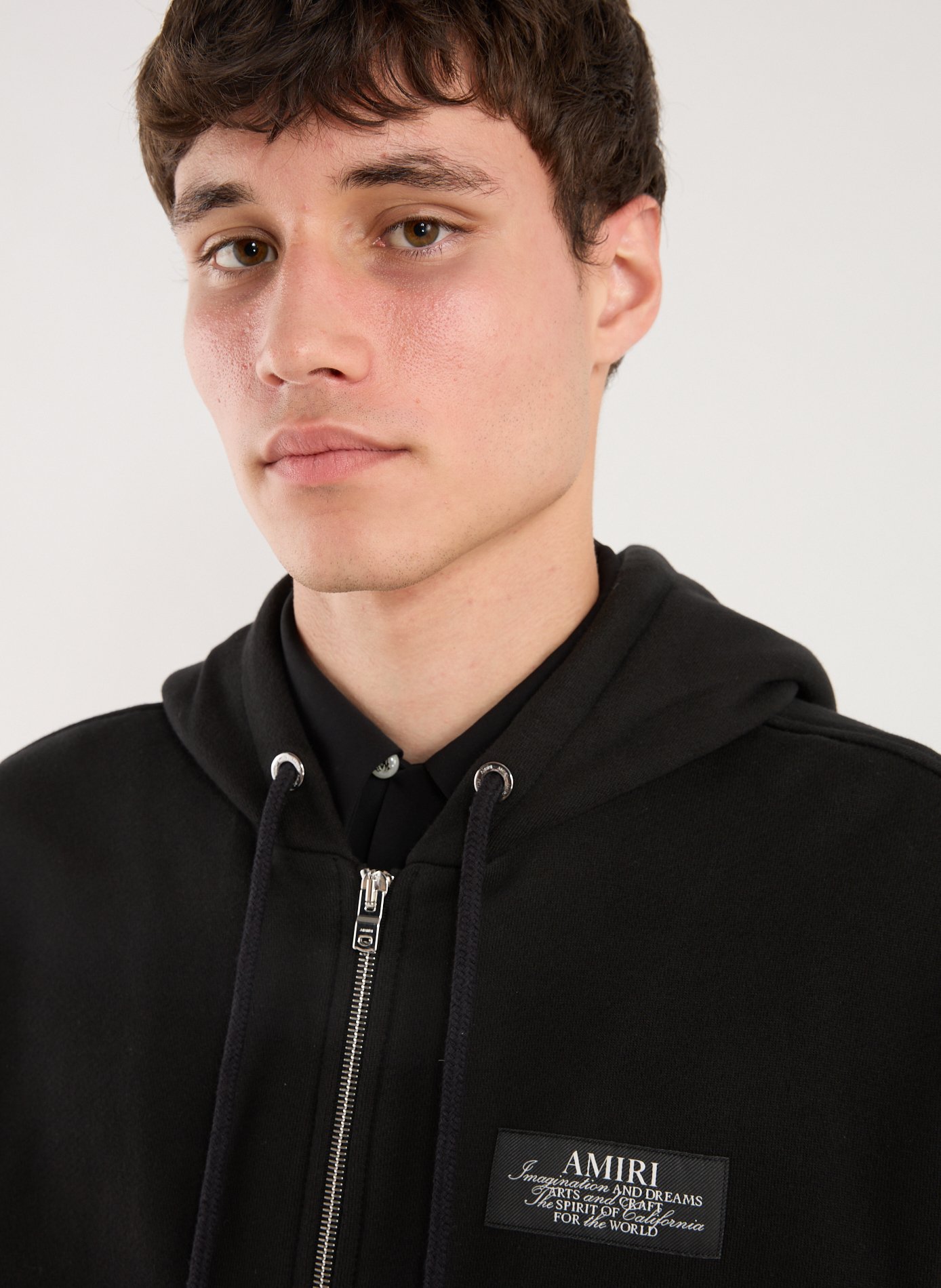 Sweatshirt à capuche en coton AMIRI Noir