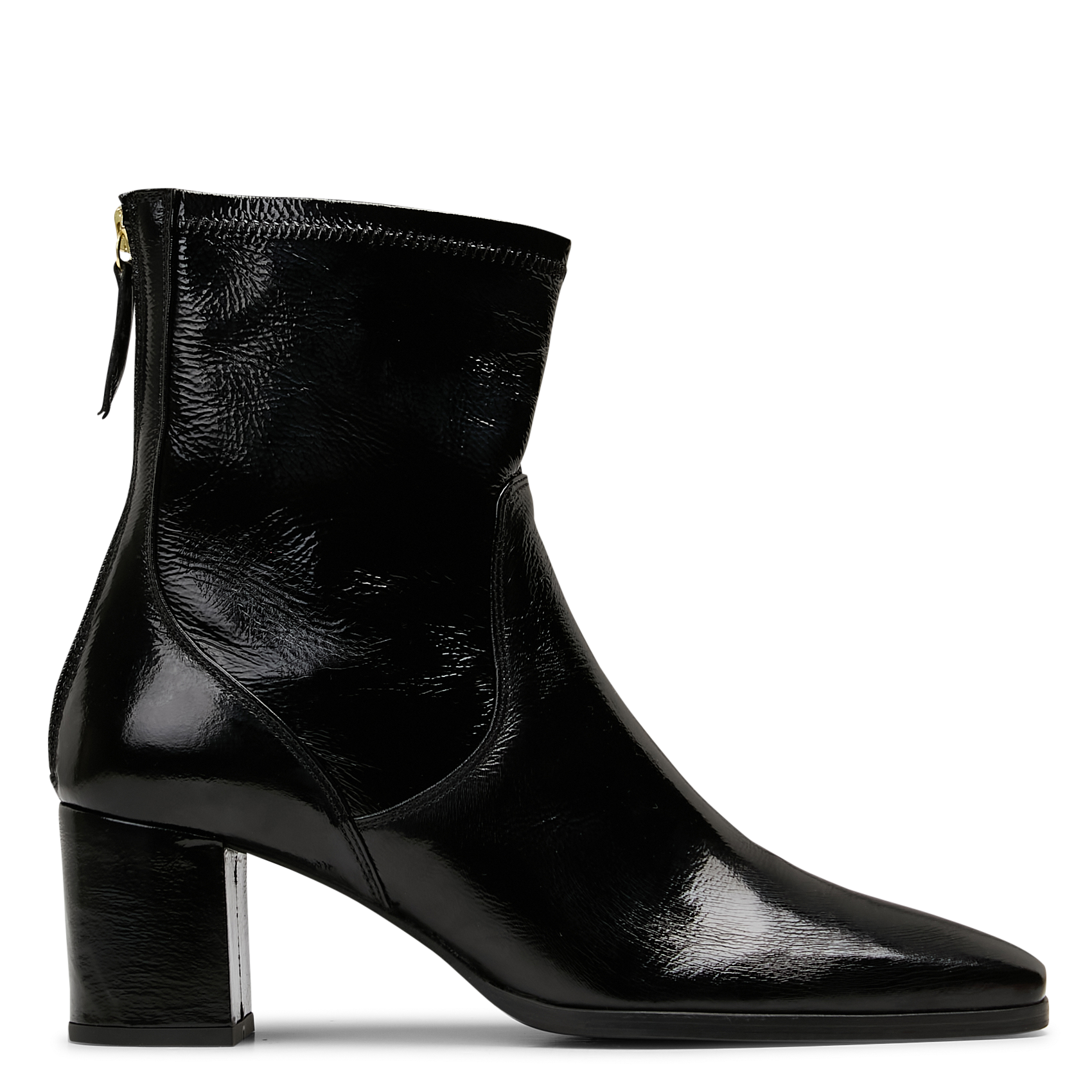 Bottines à talons  en cuir n°664 RIVECOUR Noir