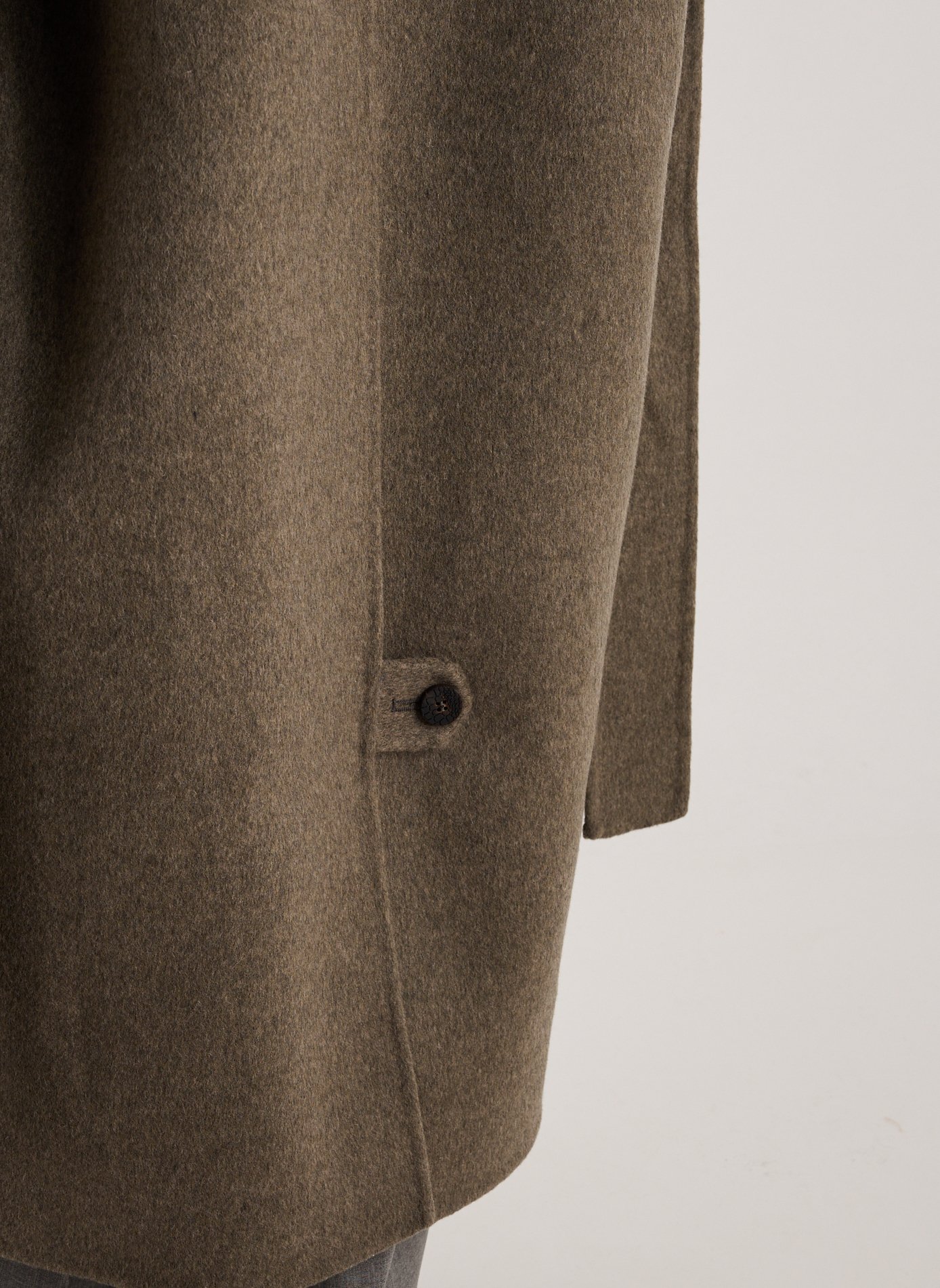 Long tailored collar coat in blended cotton JACQUEMUS Grey