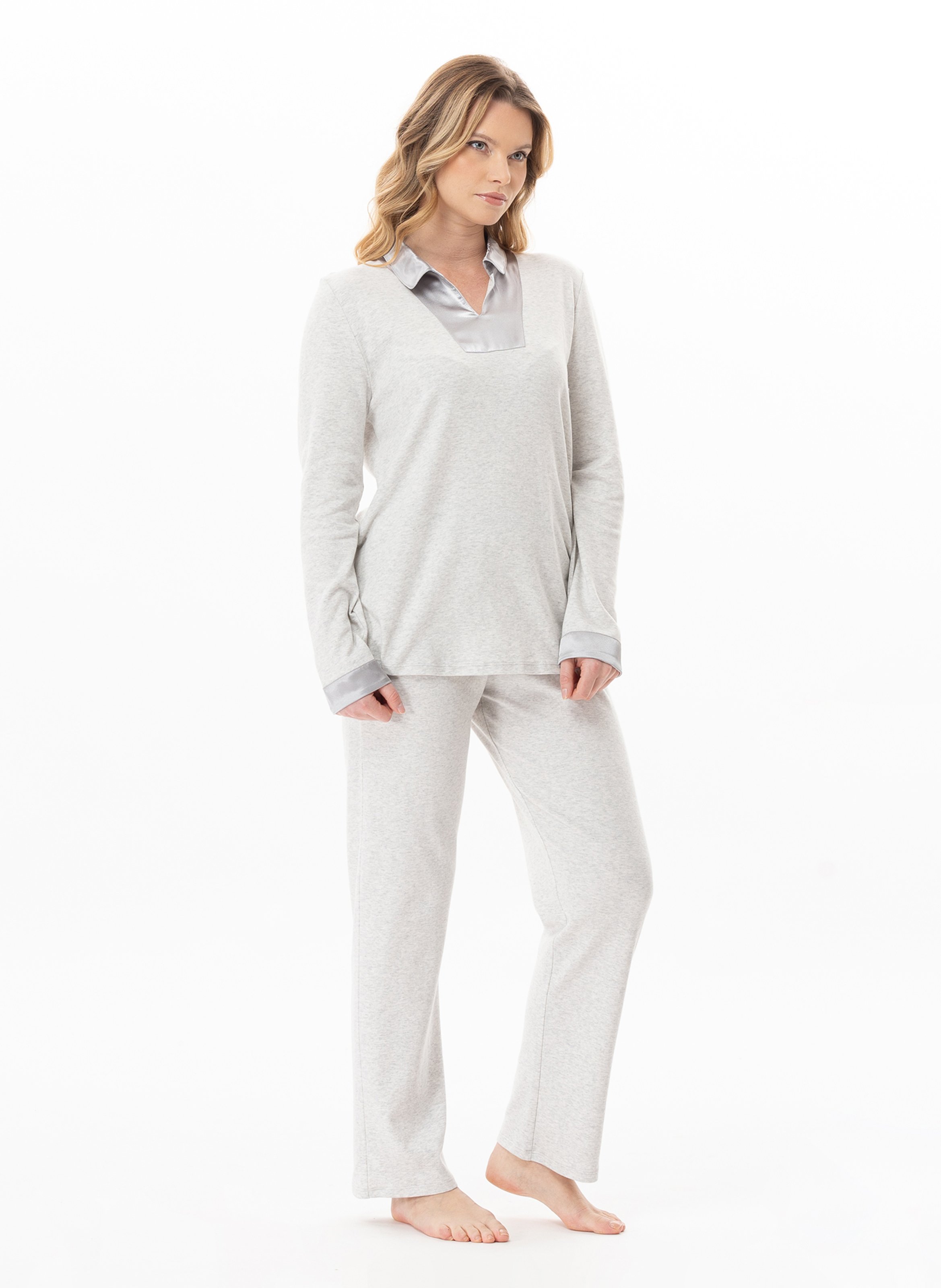 Pyjama en coton andy 102 LE CHAT Gris