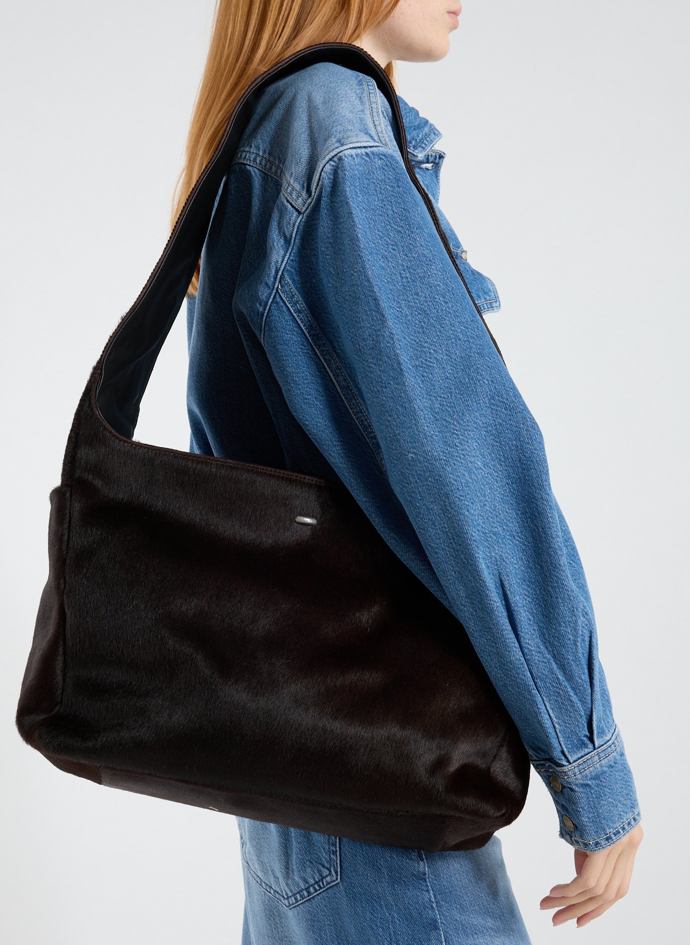 Sac cabas en cuir  OUR LEGACY Marron