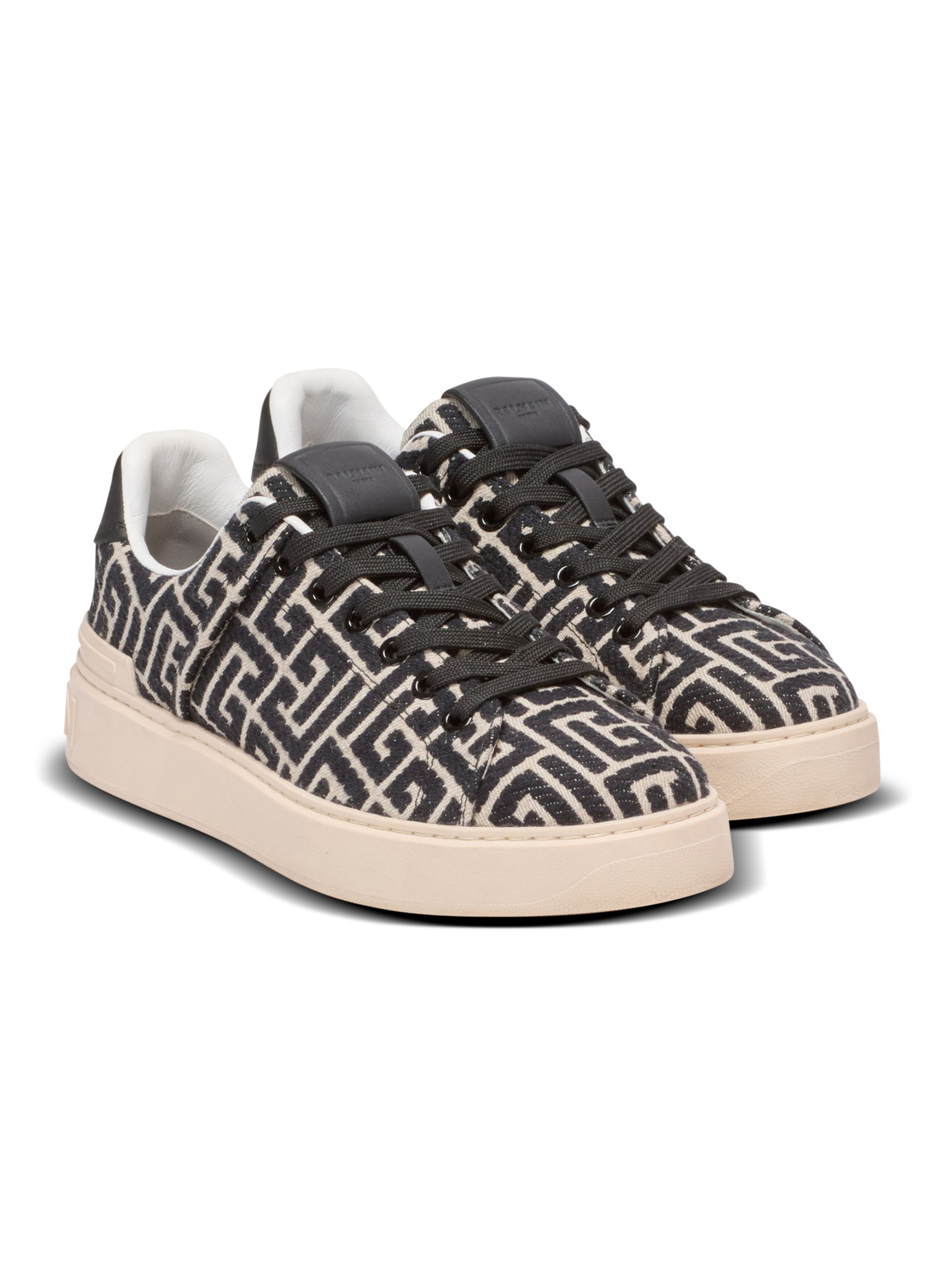 Baskets b-court en jacquard monogramme BALMAIN Noir