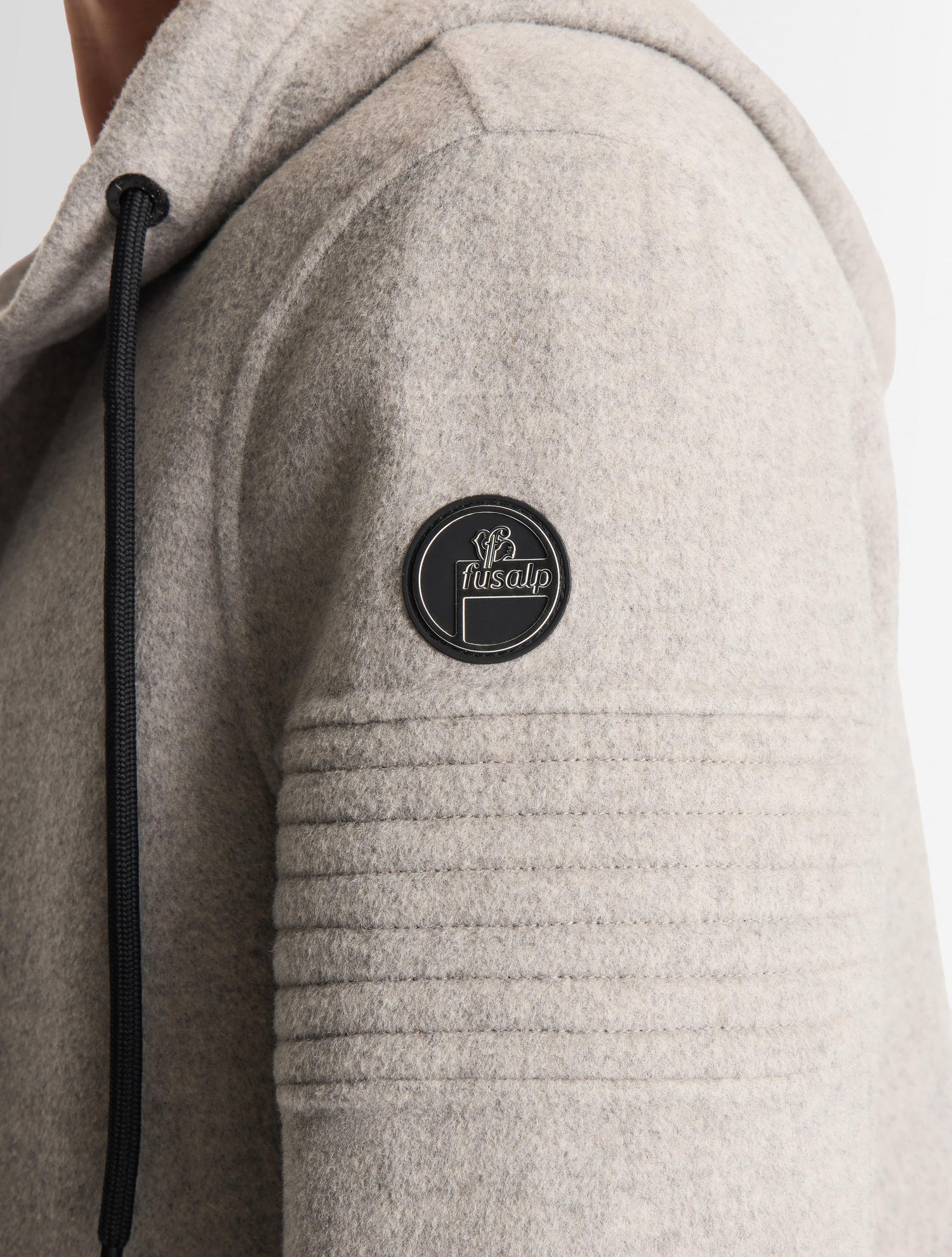 Blouson kylian col capuche coupe ample FUSALP Gris