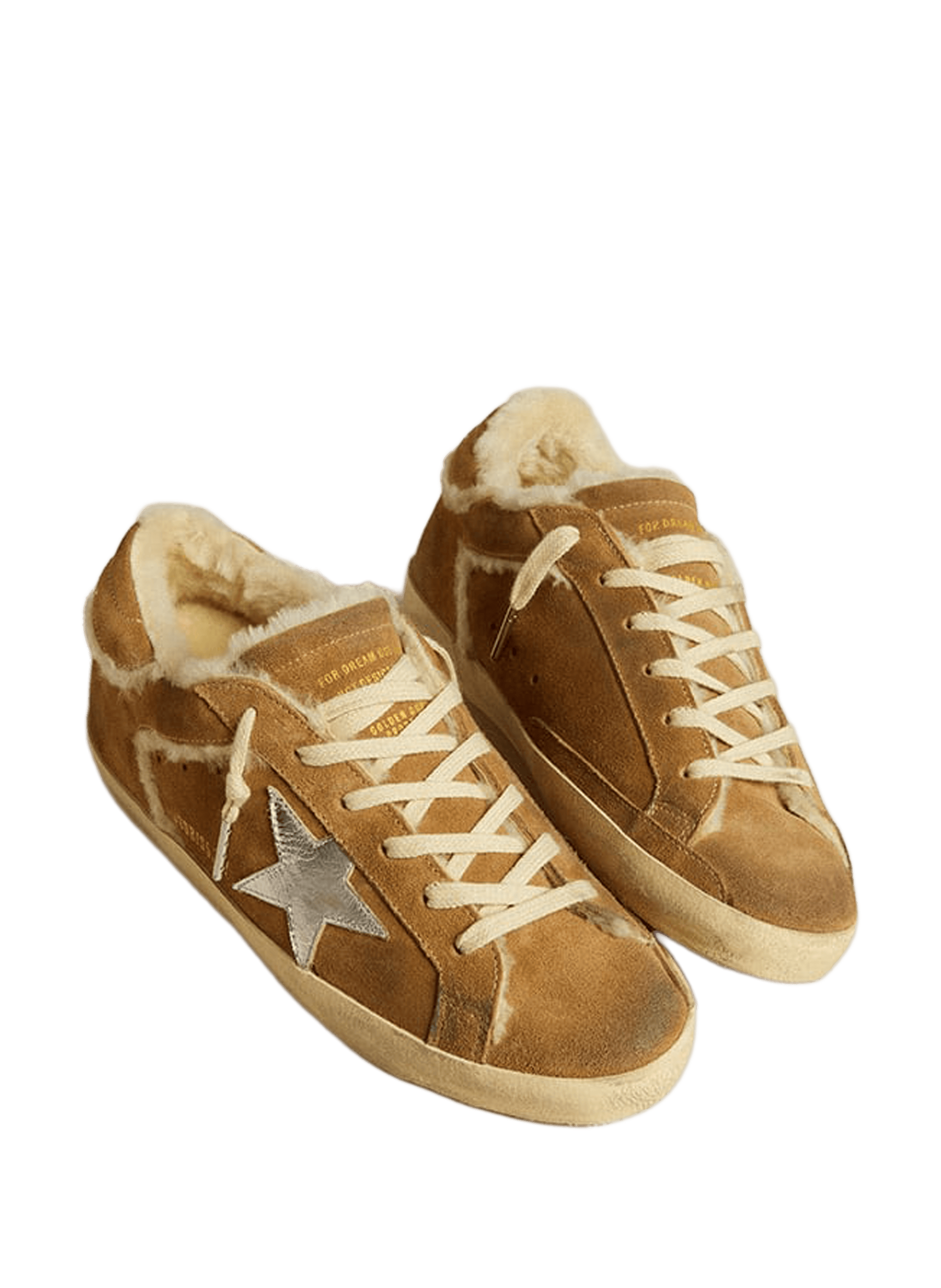 Baskets Space-Star en cuir GOLDEN GOOSE Marron
