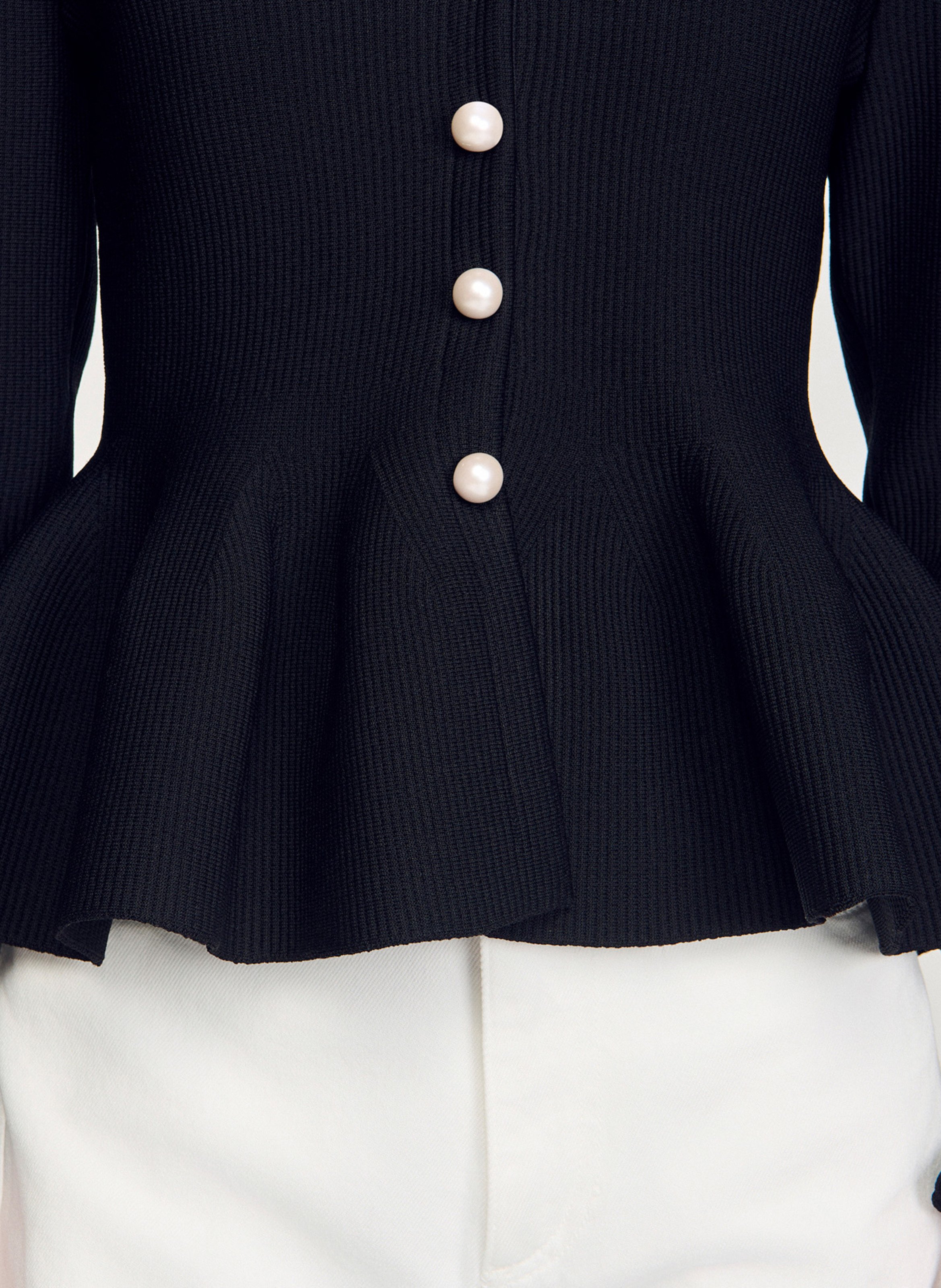 Cardigan col v SANDRO Noir