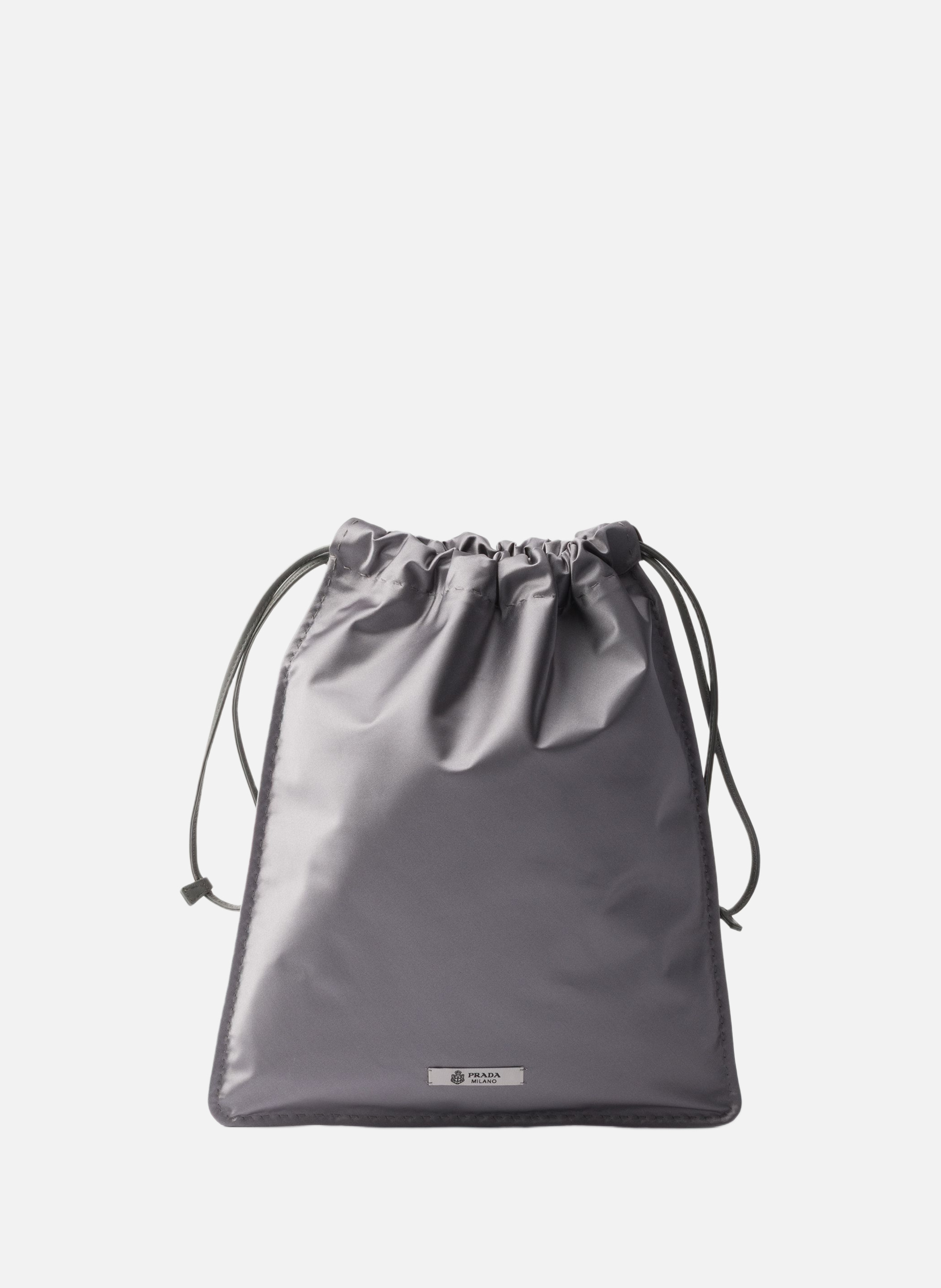 Pochette prada wish en duchesse de soie PRADA Gris