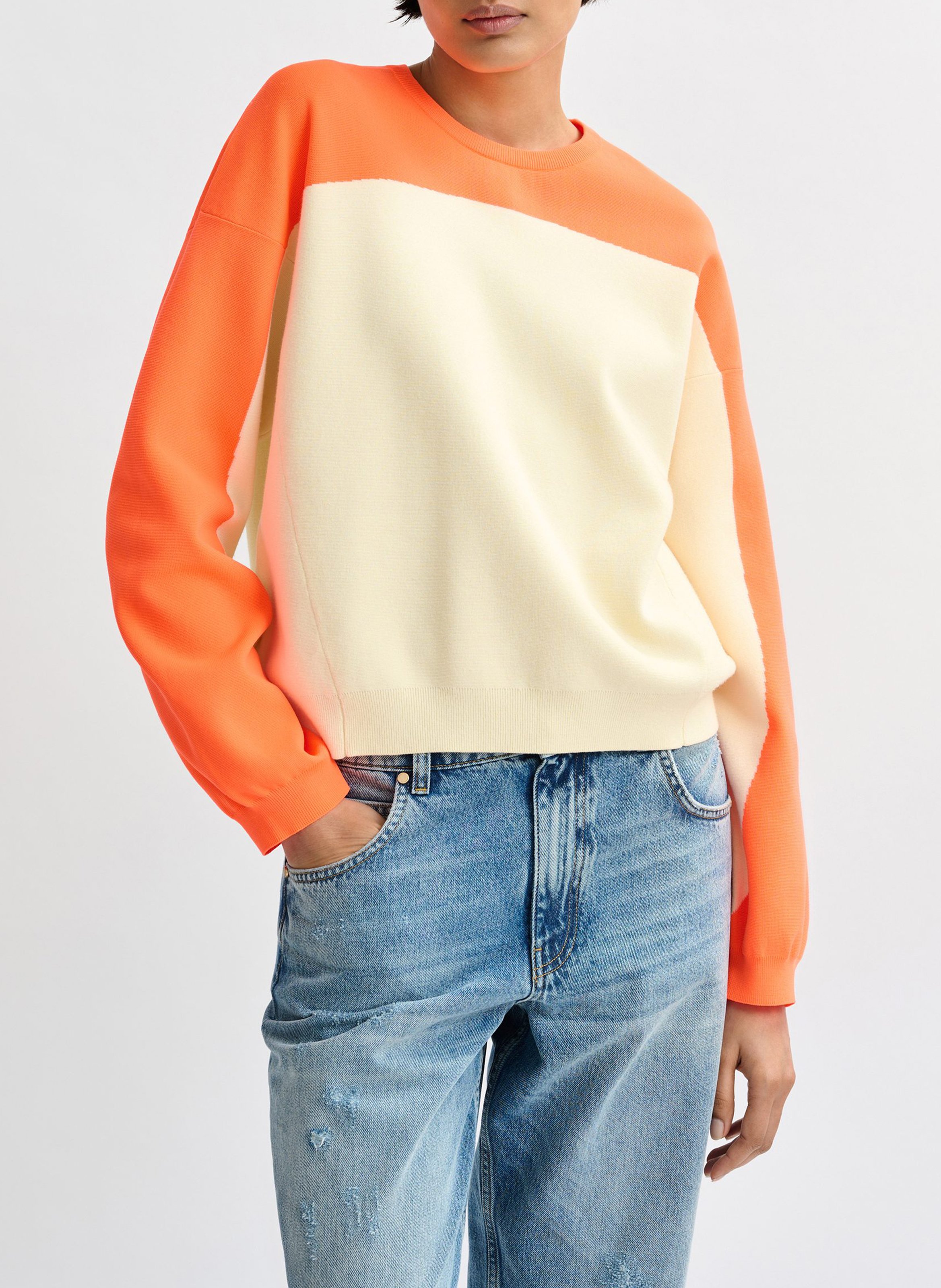 Pull col rond Joto ESSENTIEL ANTWERP Orange