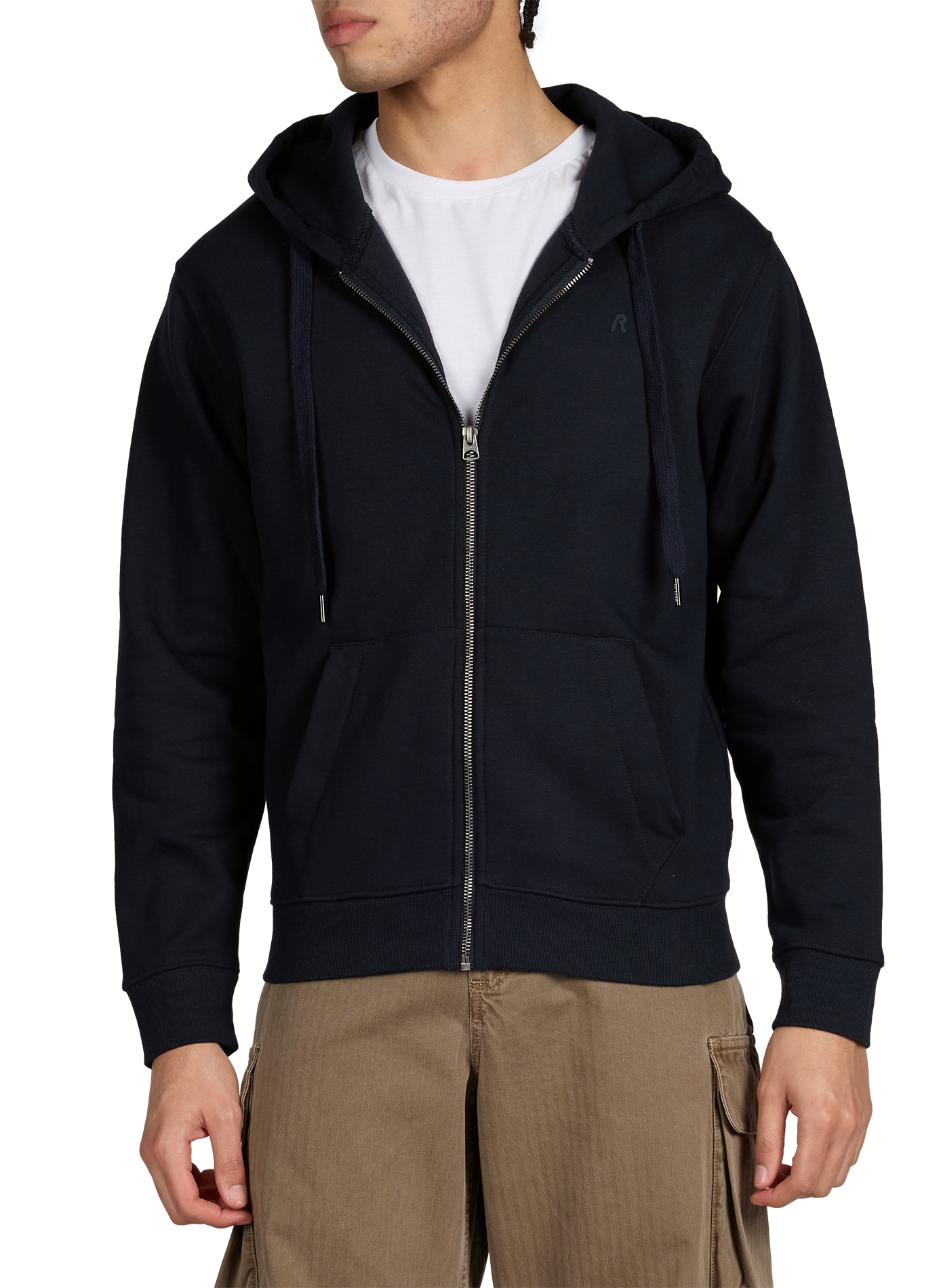 Hoodie en coton mélangé REPLAY Bleu