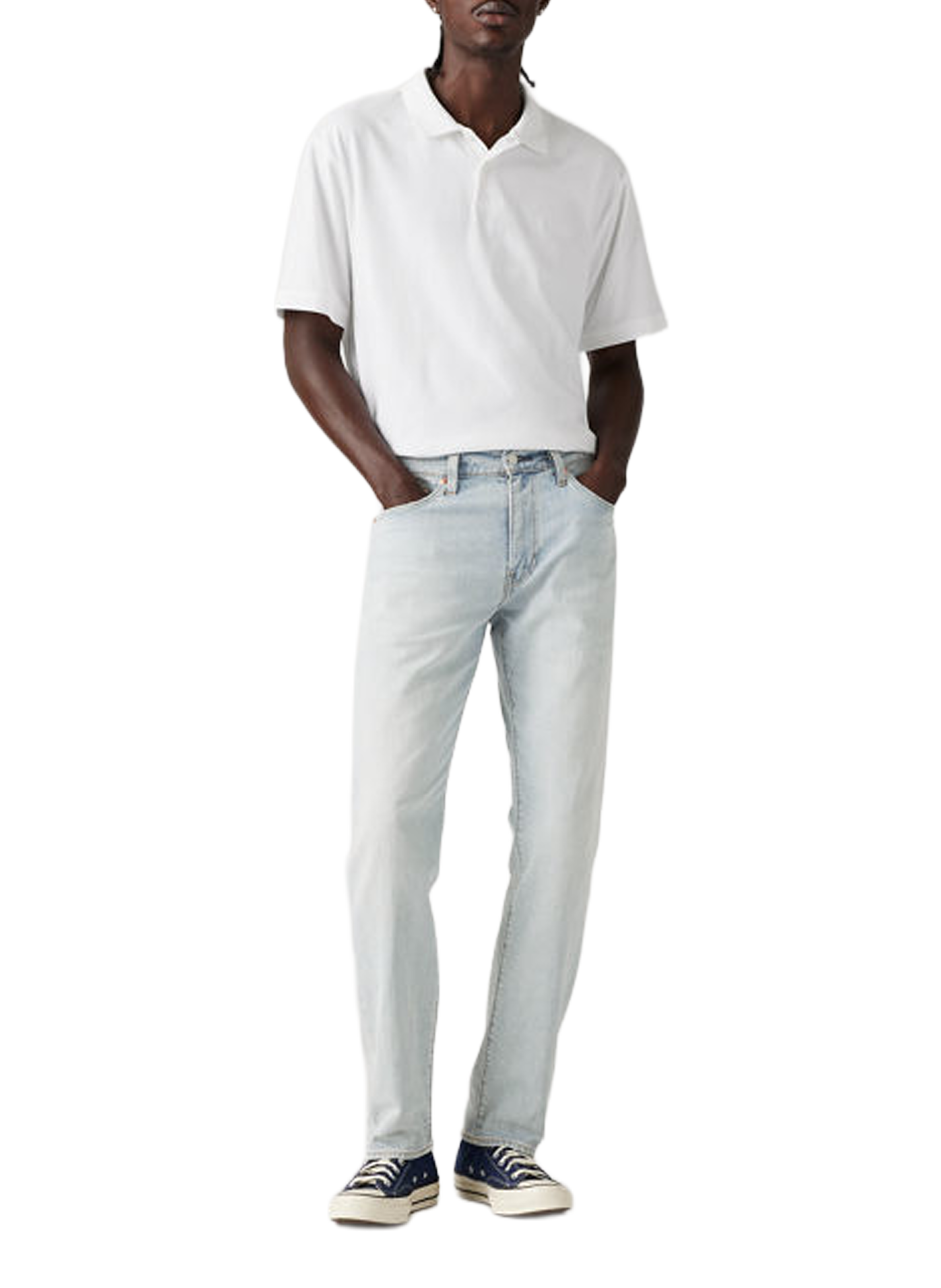 502 Taper Cotton and Linen Blend Jeans LEVI'S Blue