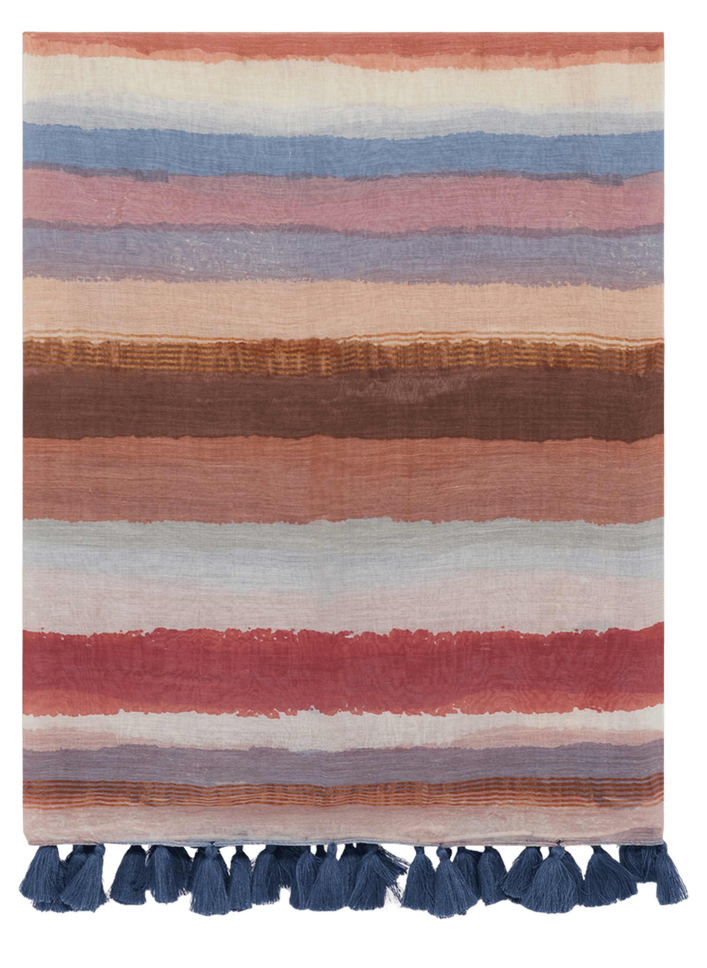 Etole à rayures en coton, soie et lurex - dinahe GERARD DAREL Orange