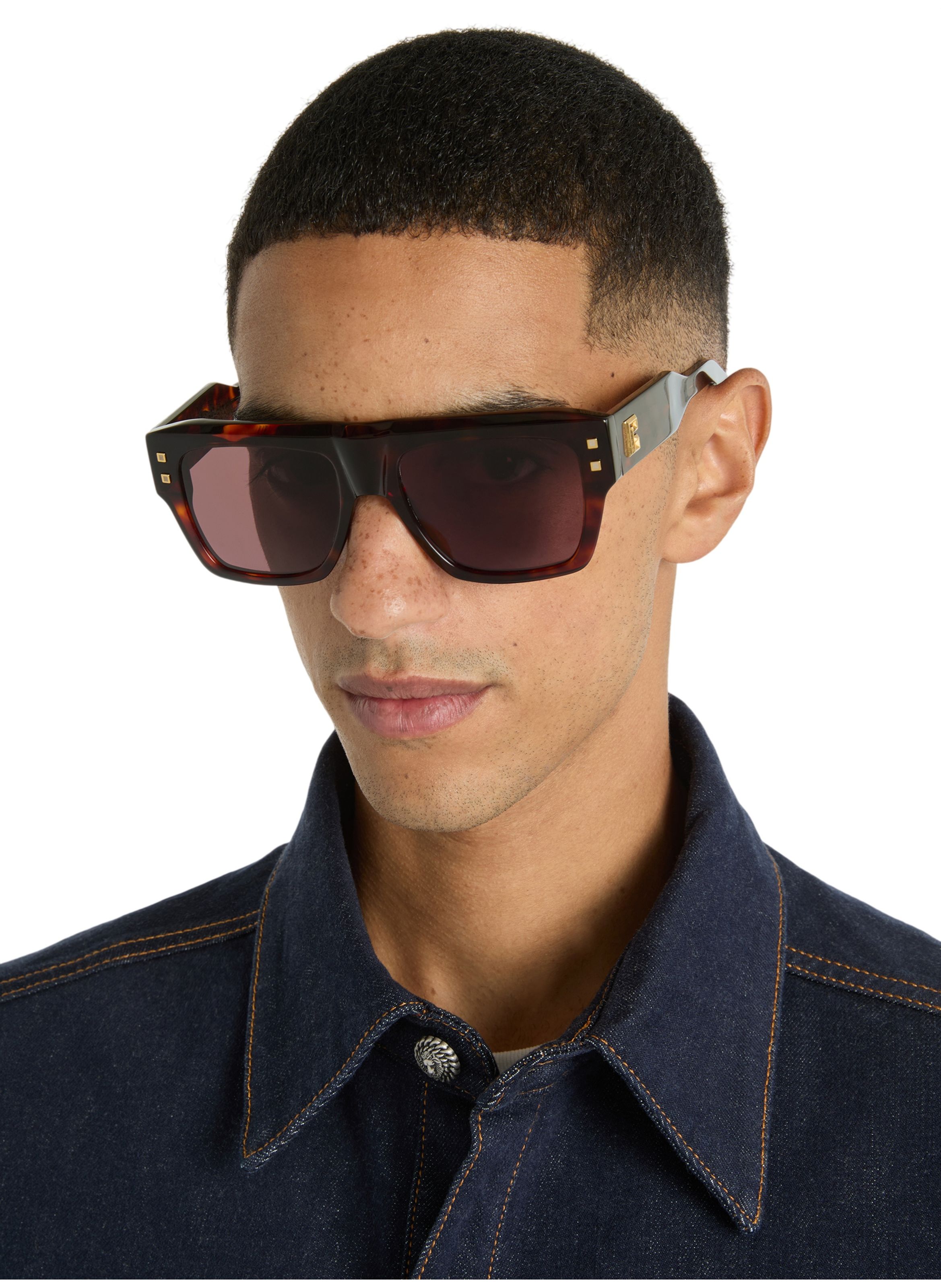 Lunettes de soleil b-scene BALMAIN Marron