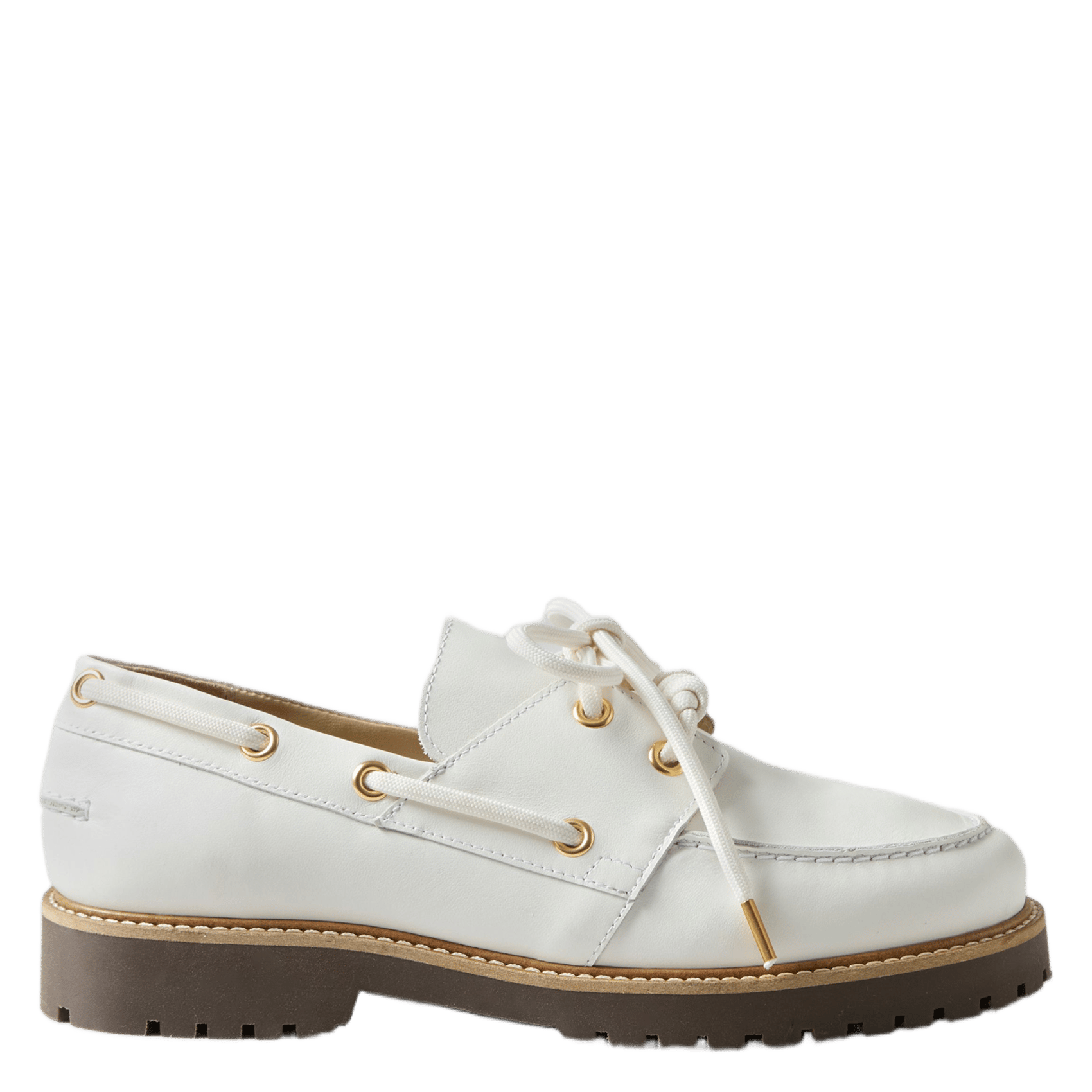 Chassures bateau en cuir CLAUDIE PIERLOT Beige
