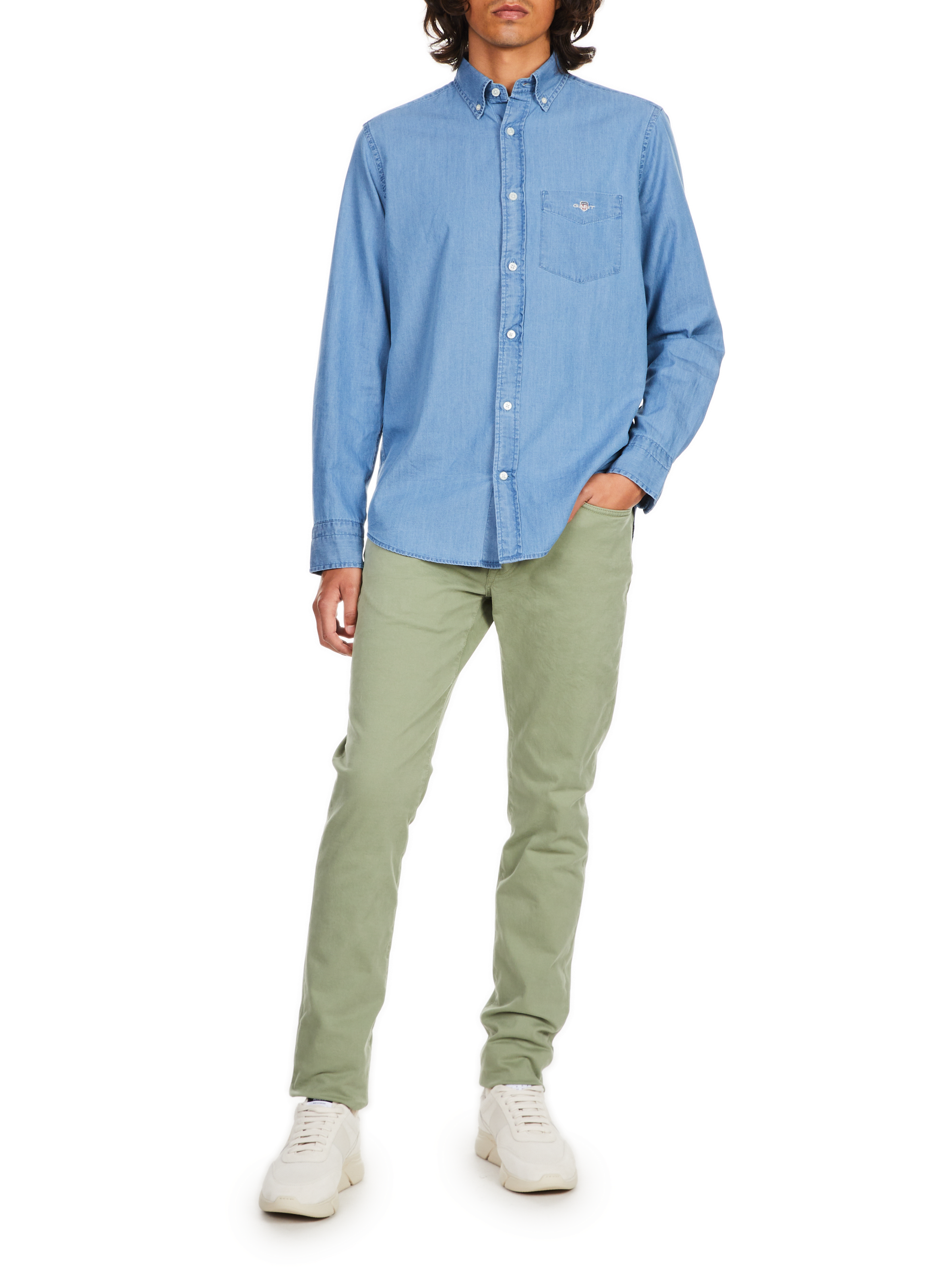Chemise en coton GANT Bleu