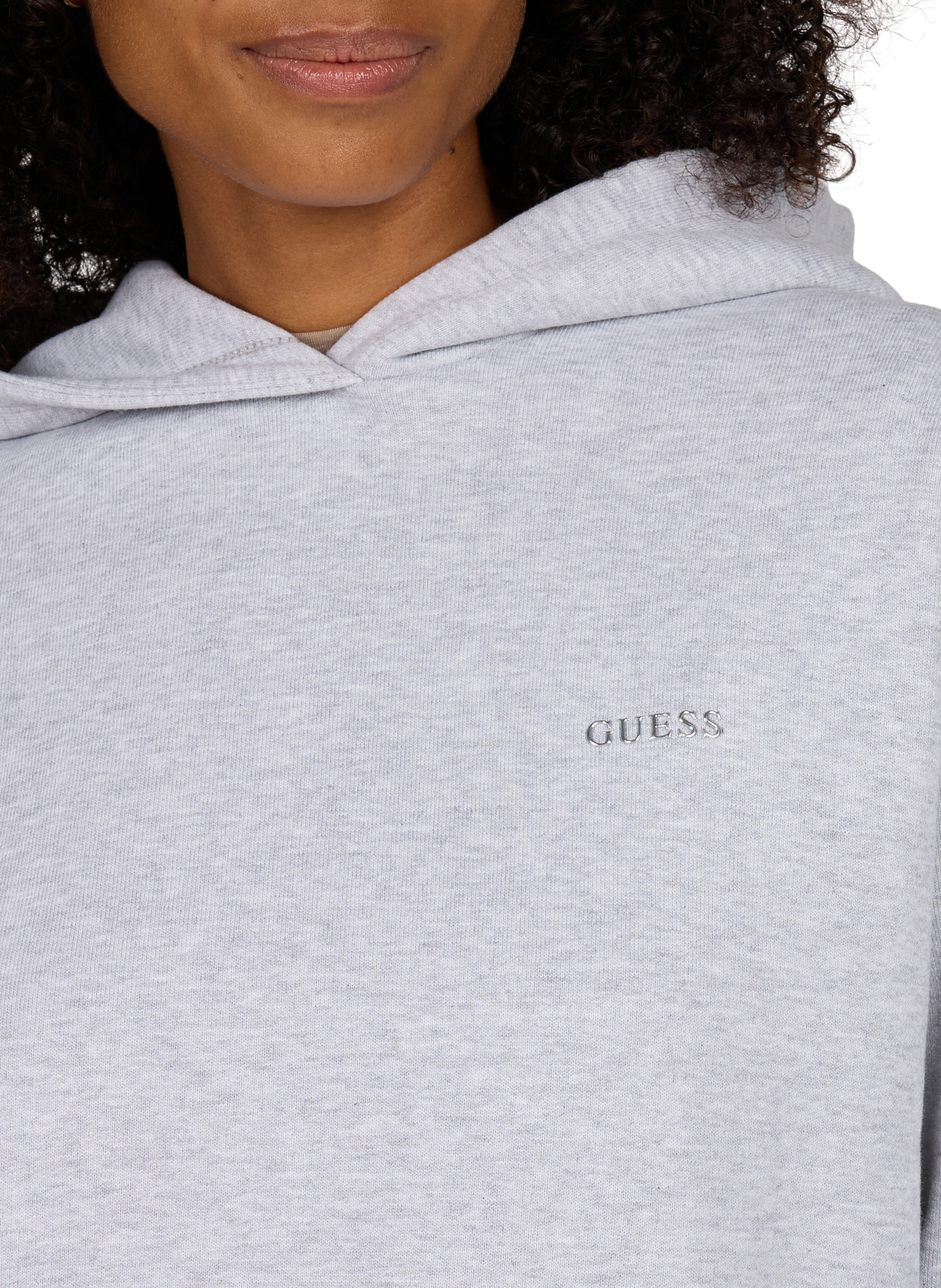 Kapuzenpullover aus Baumwollmischung GUESS Grau