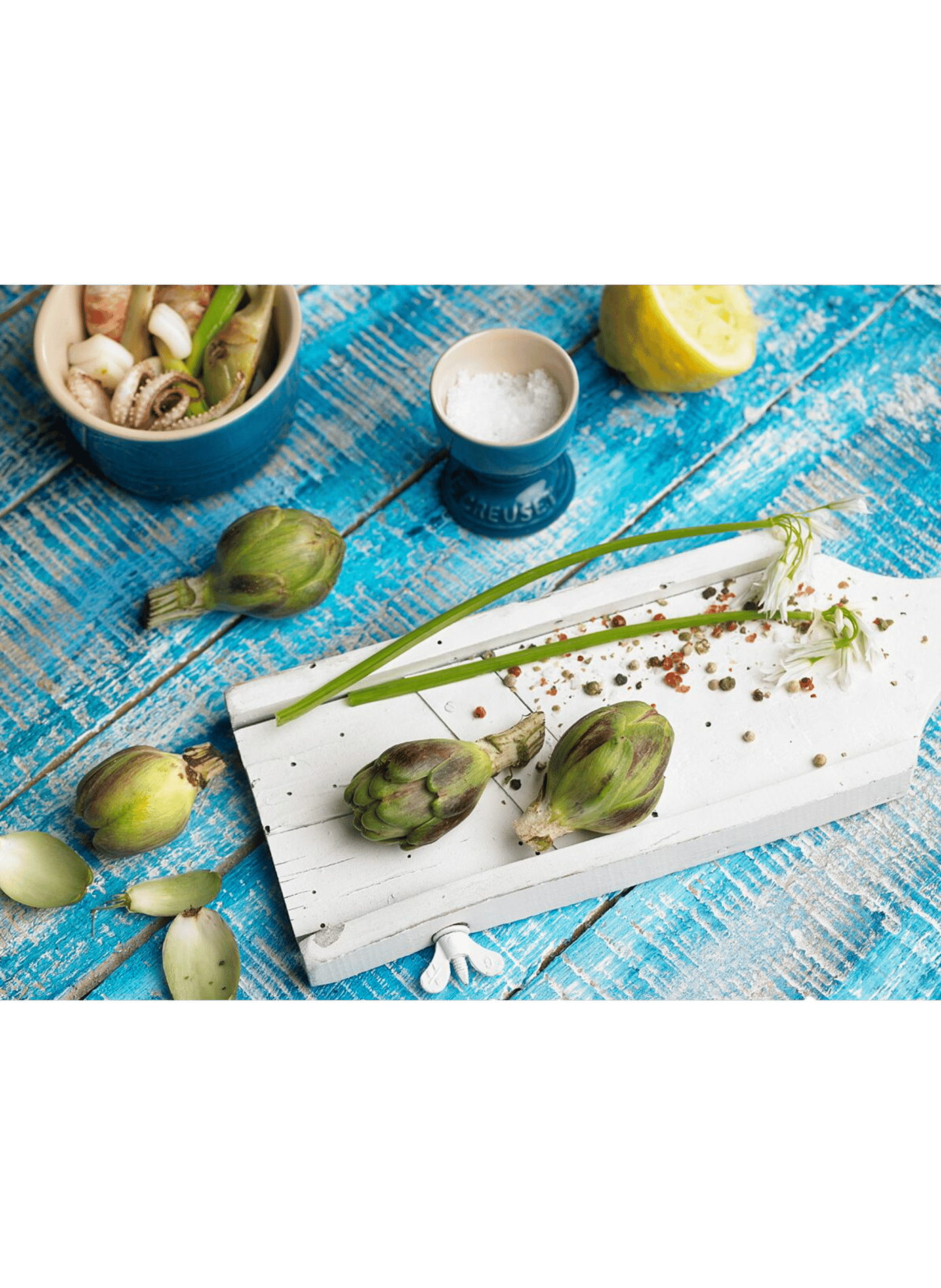 Eierbecher aus Keramik LE CREUSET Blau