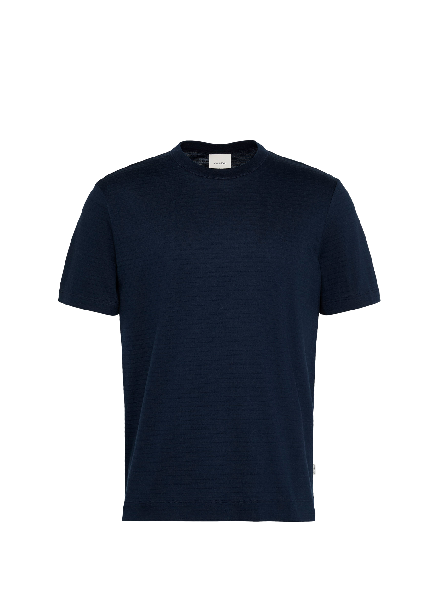 Straight short-sleeved cotton T-shirt CALVIN KLEIN Blue