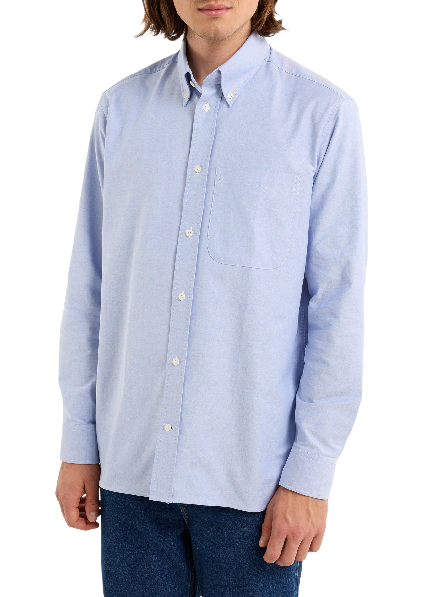 Amen Baumwollhemd SAISON 1865 Blau