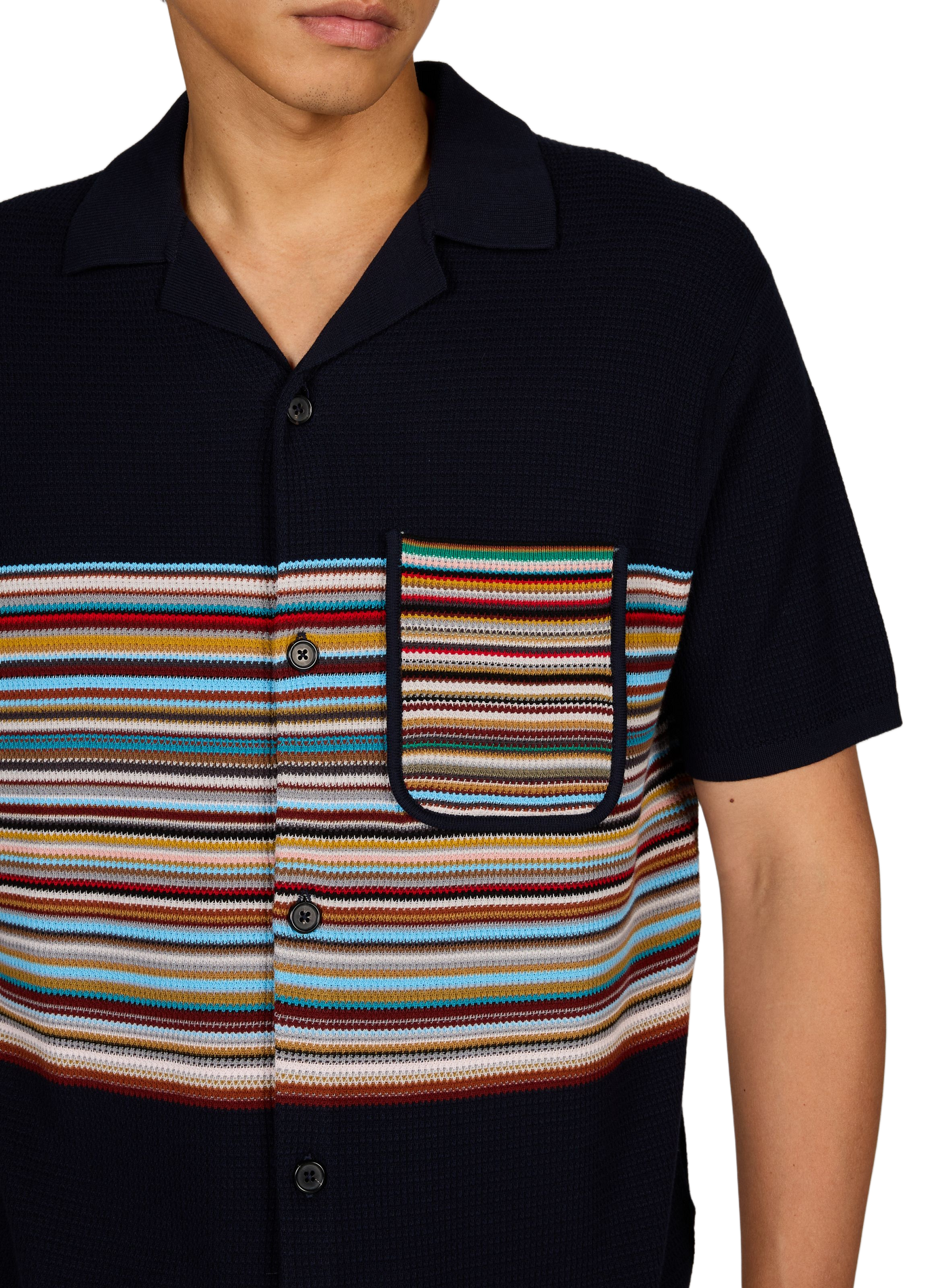 Buttoned Striped Shirt PAUL SMITH Blue