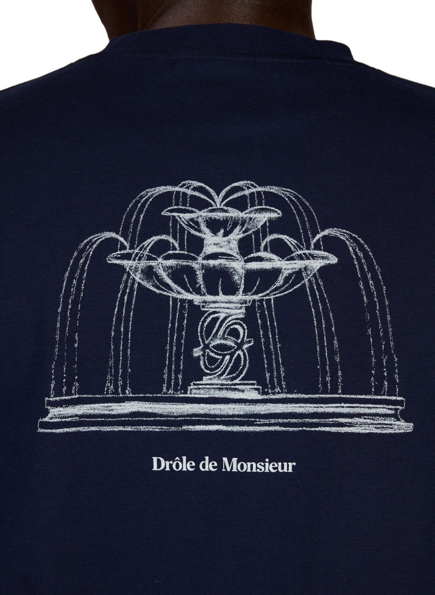 Tee-shirt oversize en coton DROLE DE MONSIEUR Bleu