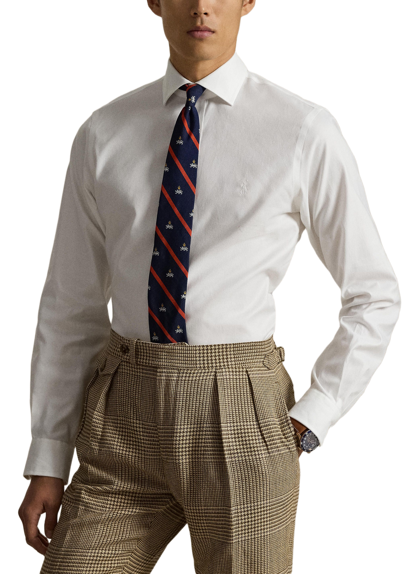 Chemise cintrée en coton POLO RALPH LAUREN Blanc