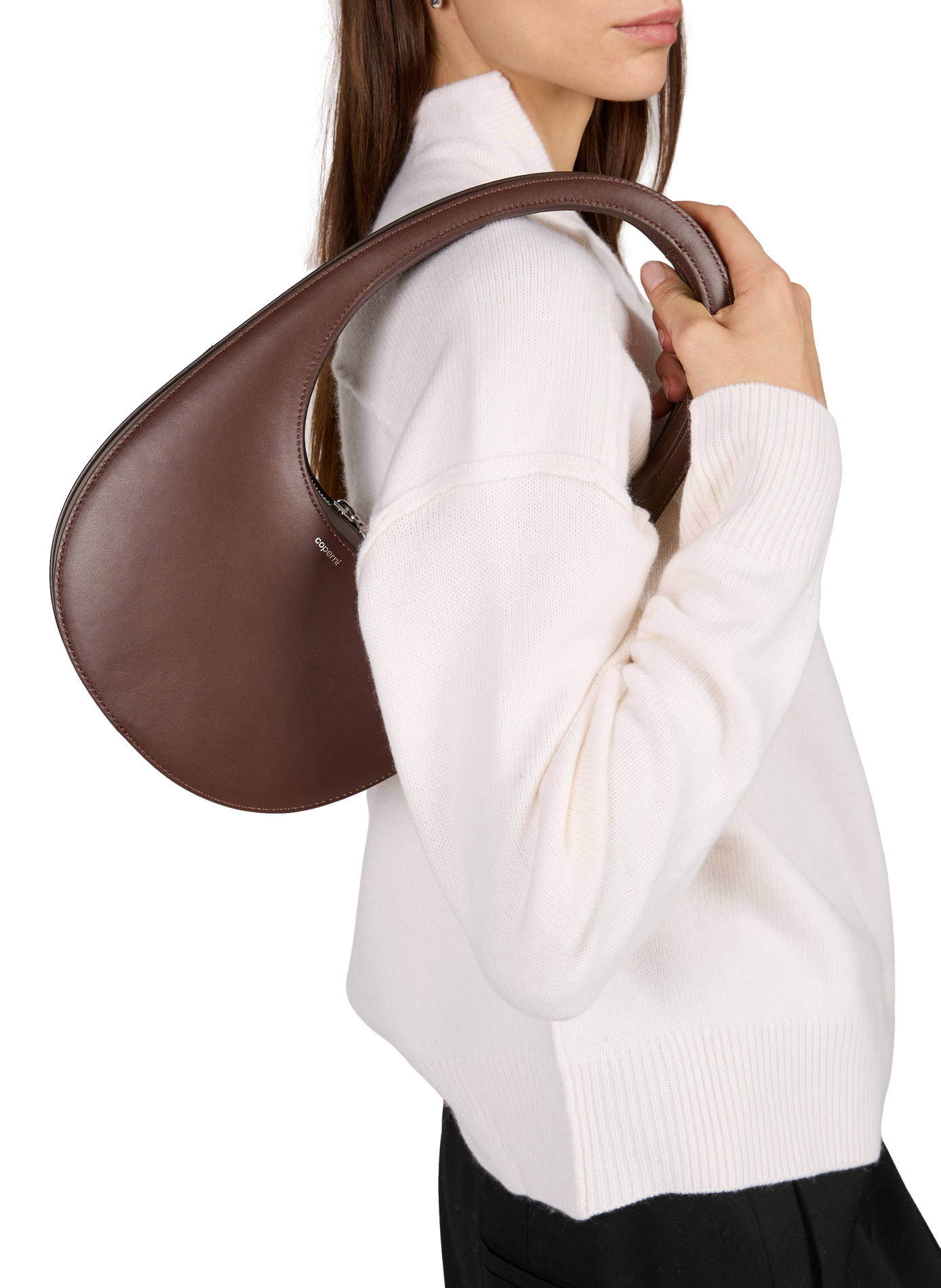 Bolso de mano Swipe de cuero COPERNI Marrón