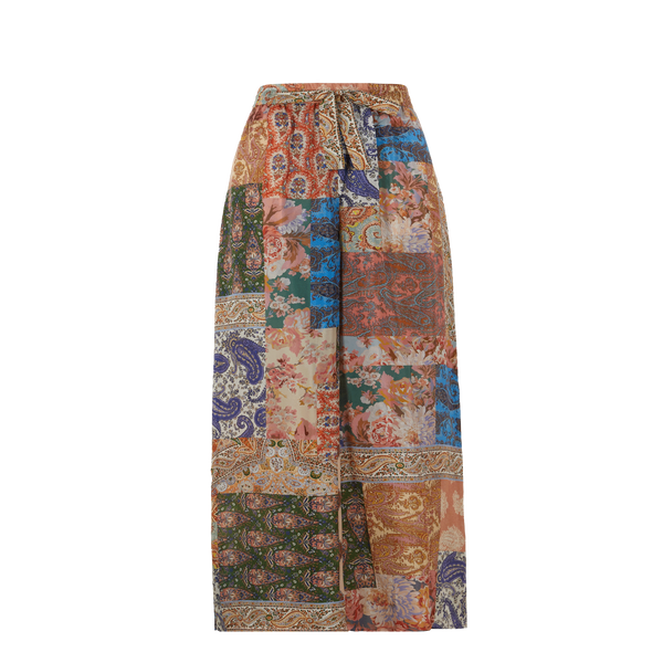 Shop Zimmermann Silk Trousers In Multicolour