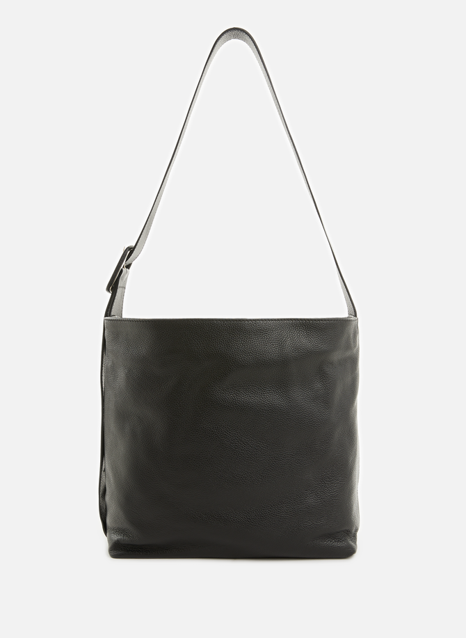 Grained leather shoulder bag SAISON 1865
