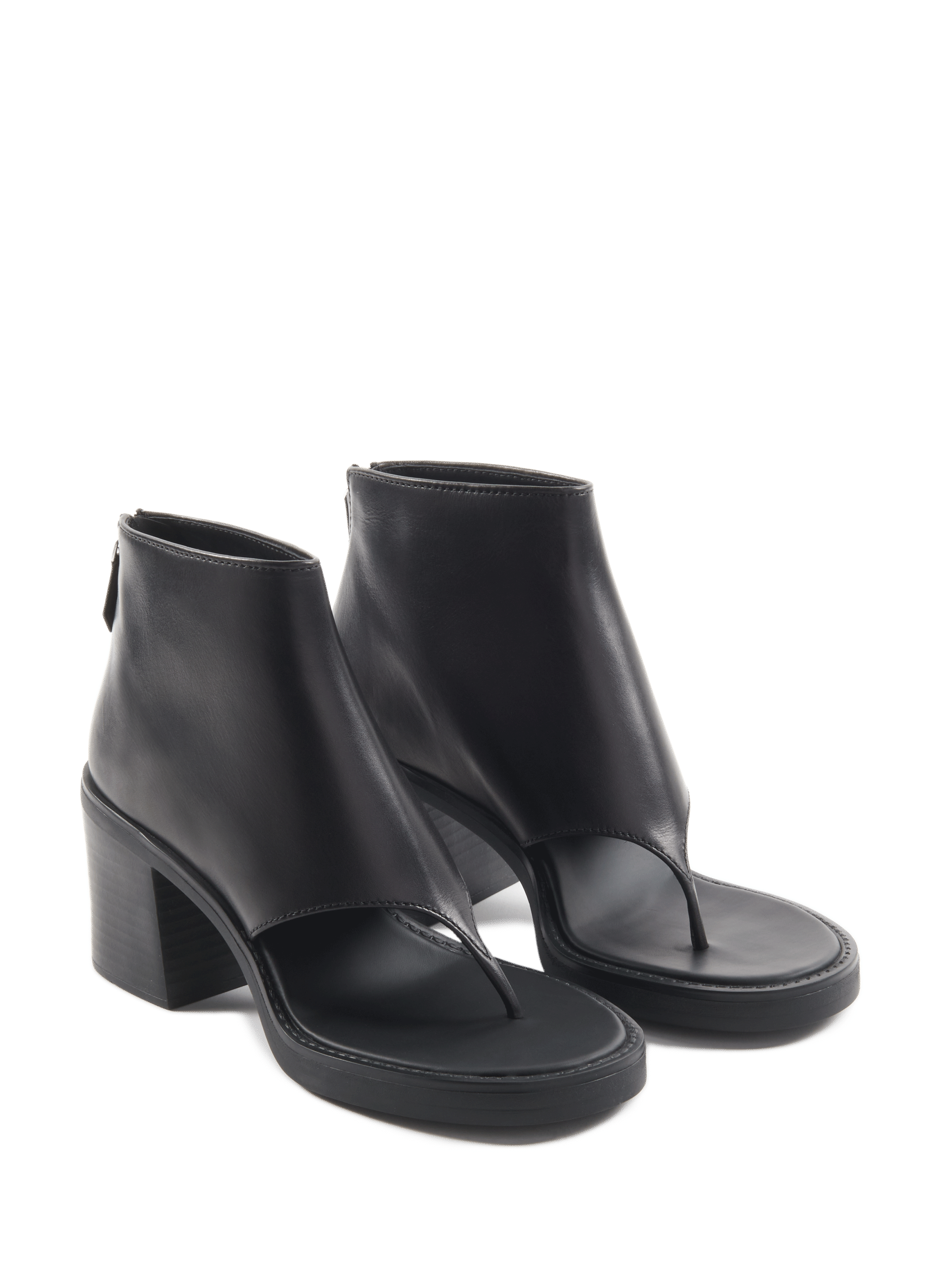 Bottines en cuir MIU MIU Noir