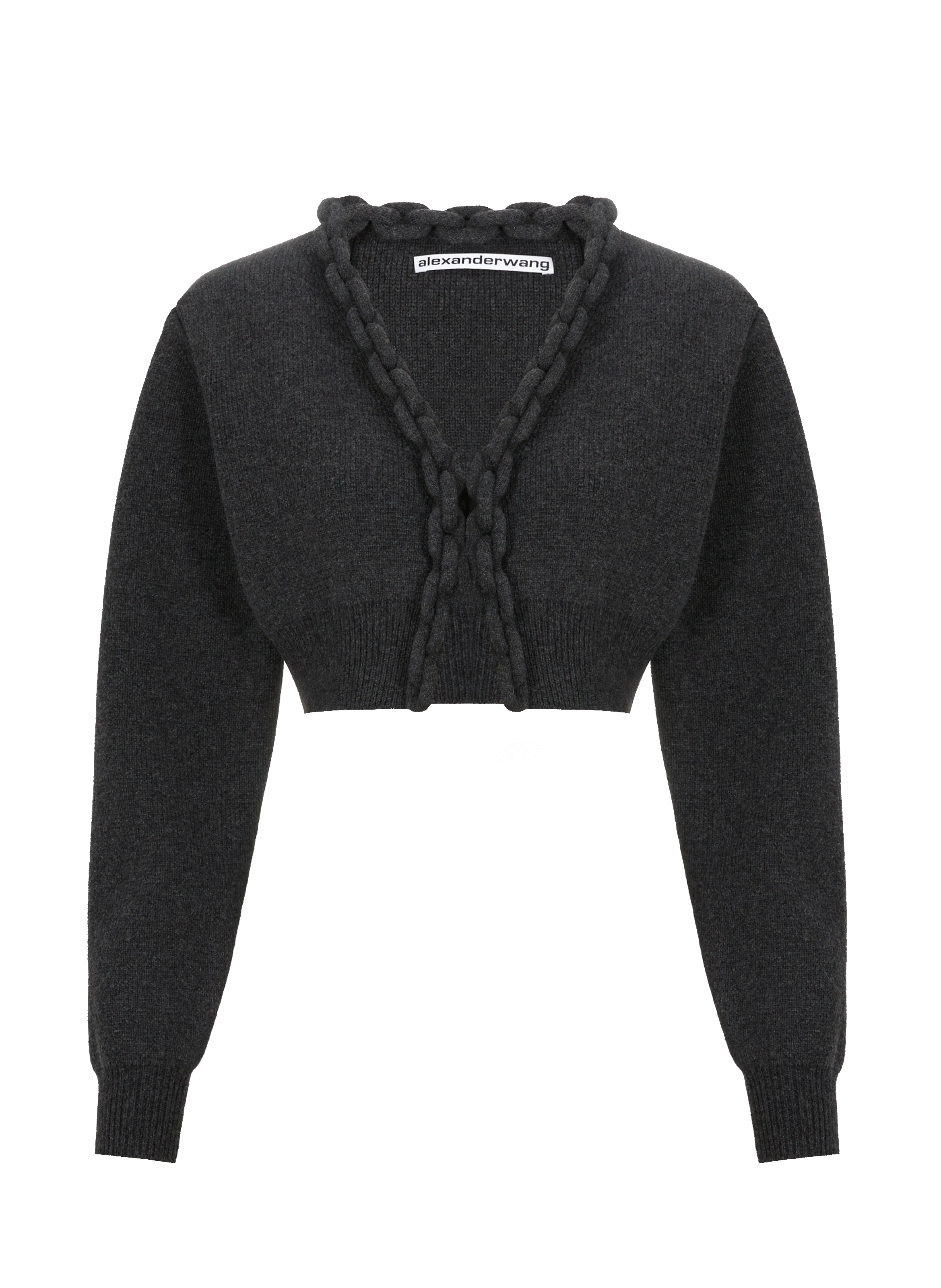 Cardigan en laine et cachemire  ALEXANDER WANG Gris