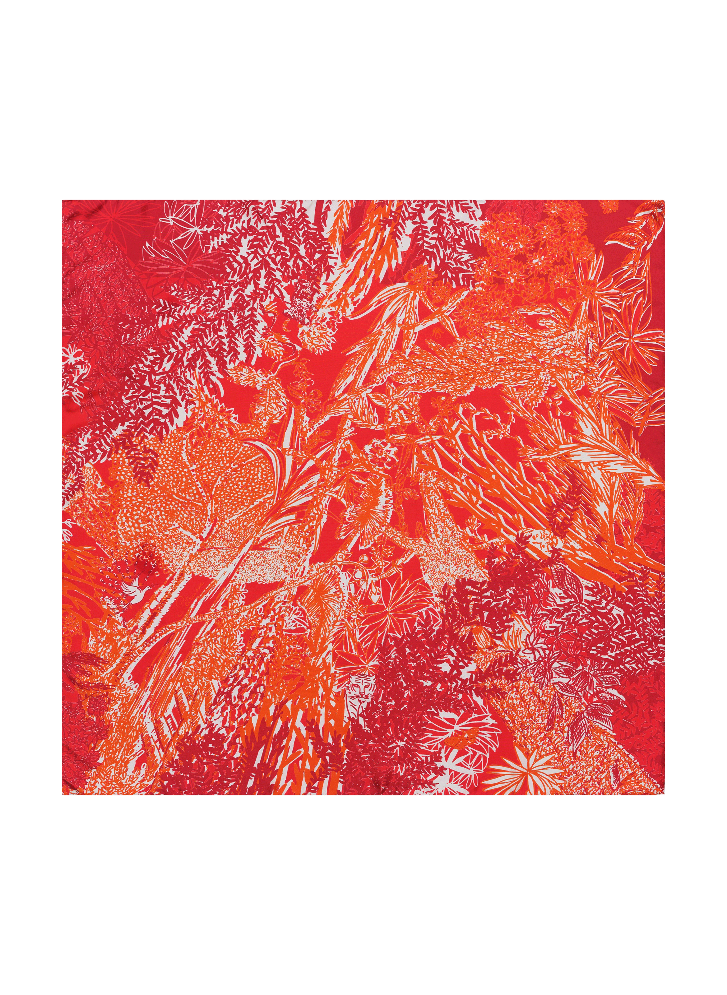 Carré de soie Eve Feu